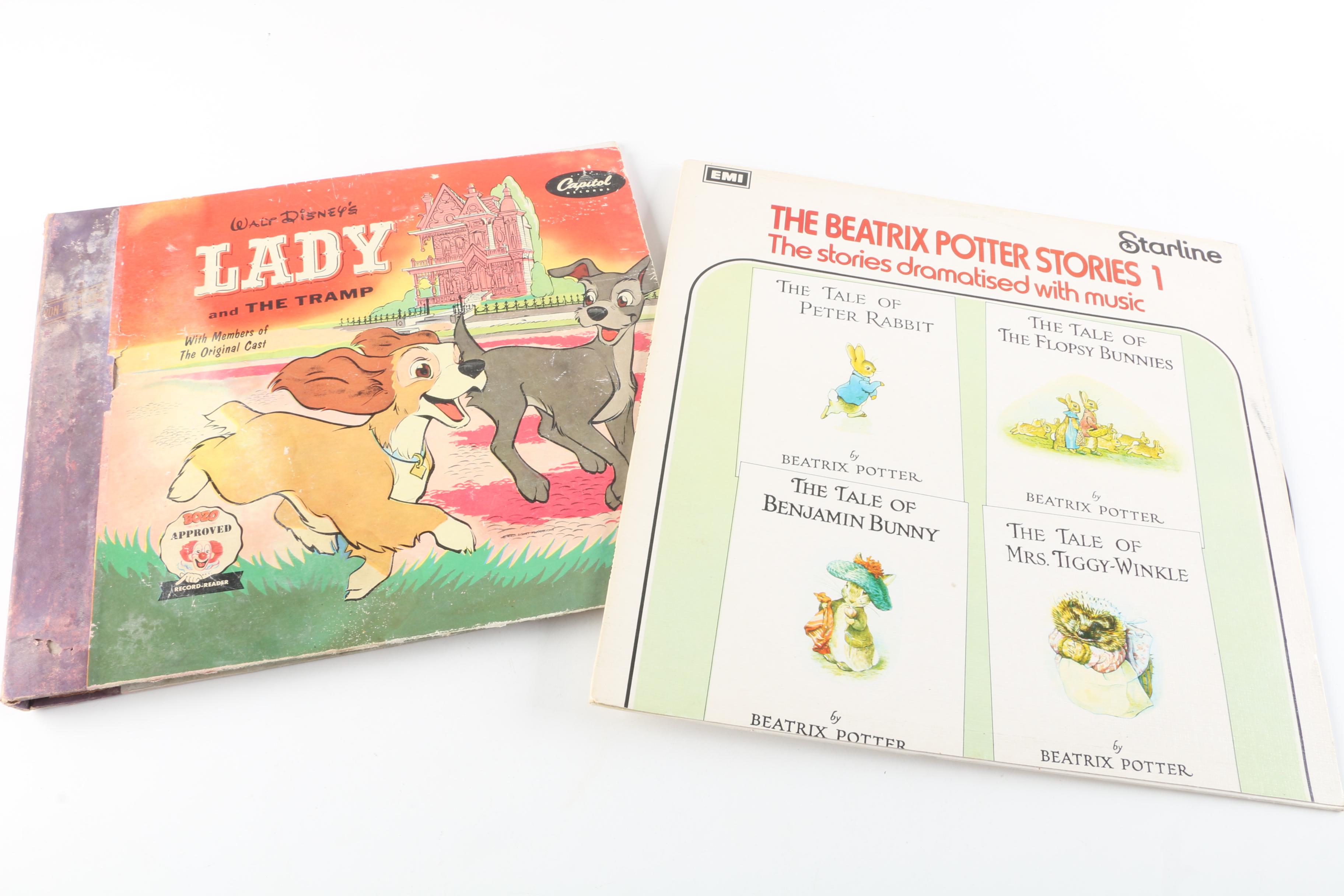 Children's Record Collection Including "The Muppet Show" and Fairy Tales