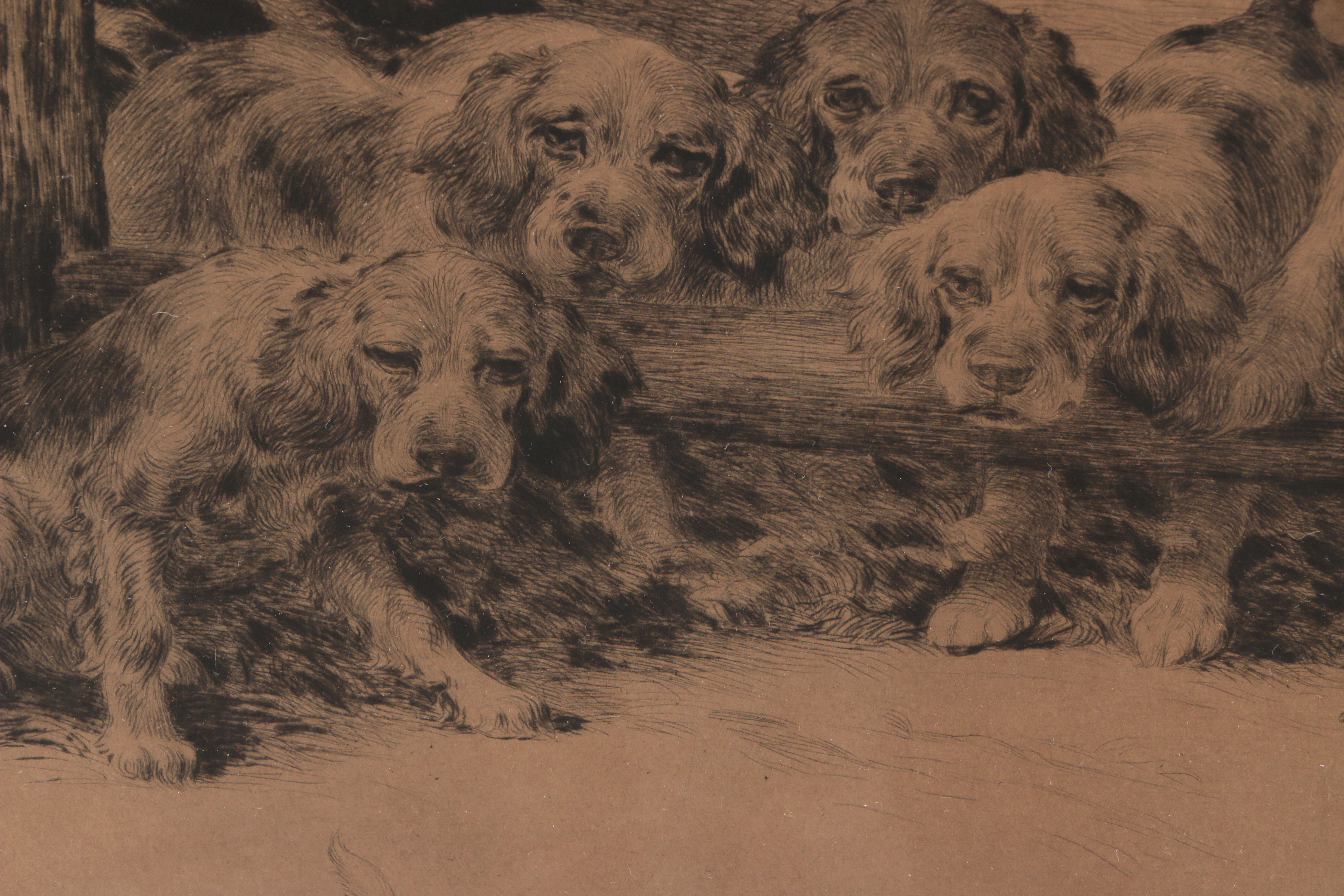 Edmund Osthaus Signed Drypoint Etching on Paper "The Daredevil"