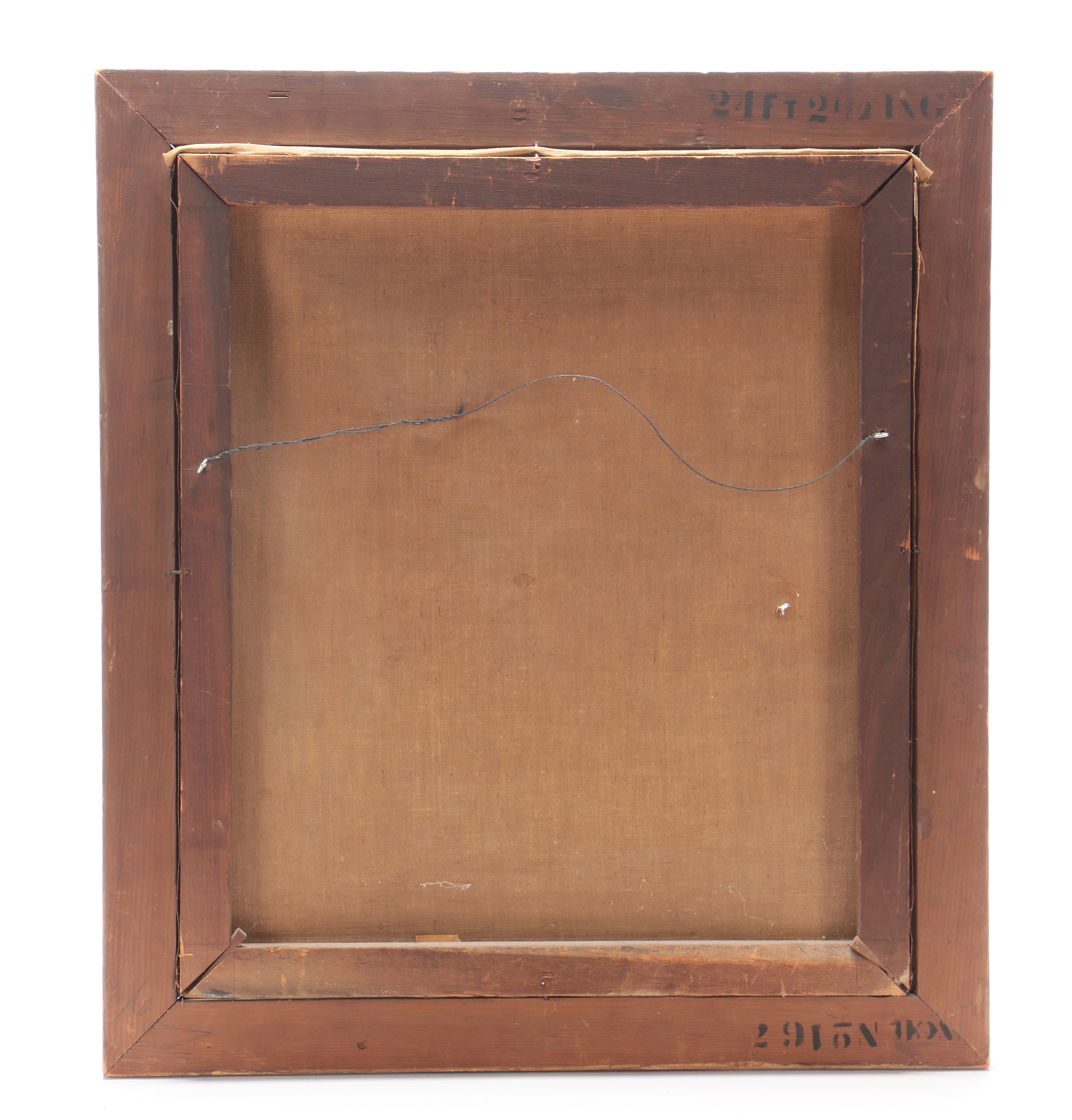 L. F. Wheeler Original 1870 Oil on Canvas Landscape with Figures