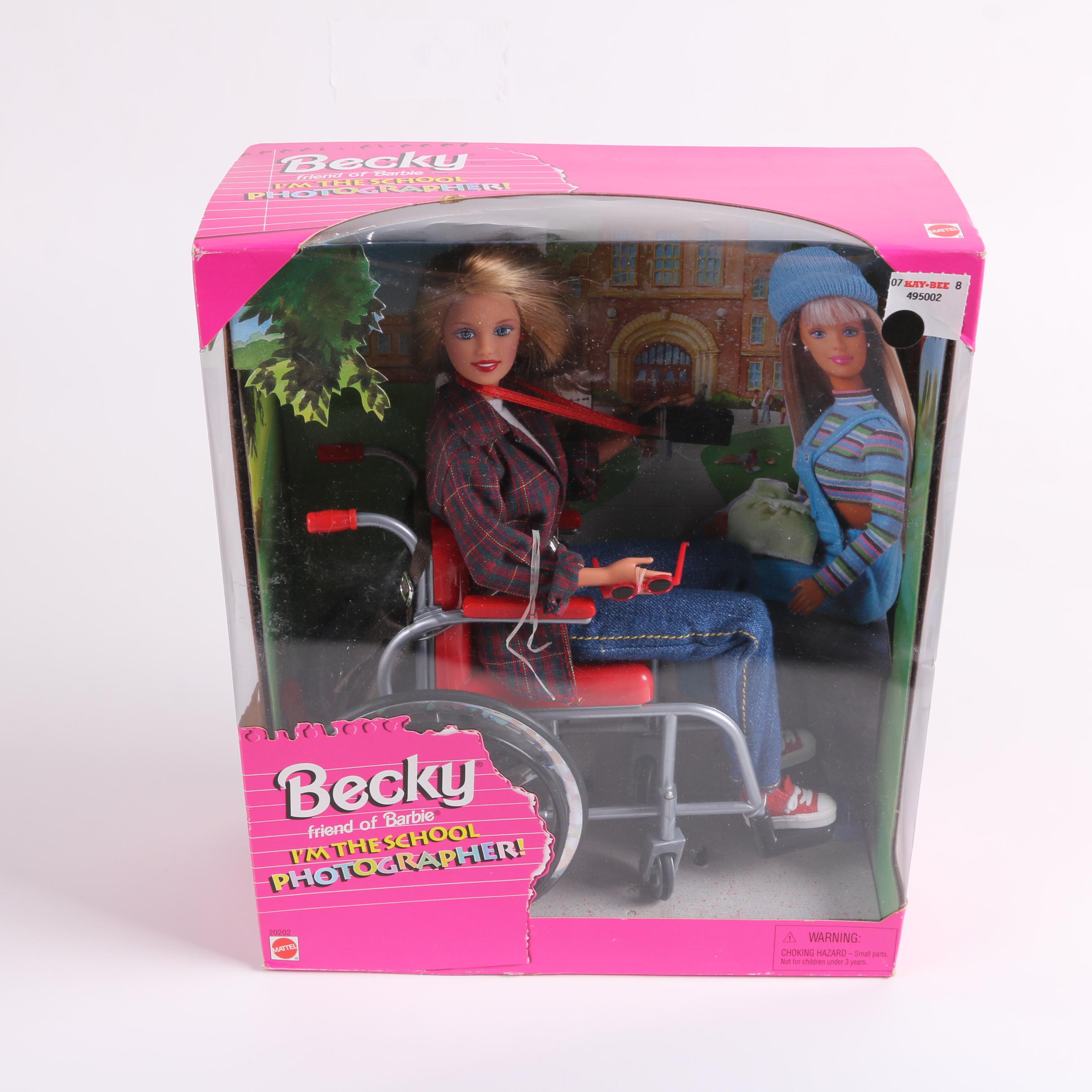 1990s Mattel Little Sister "Kelly" and Barbie Fashion Dolls