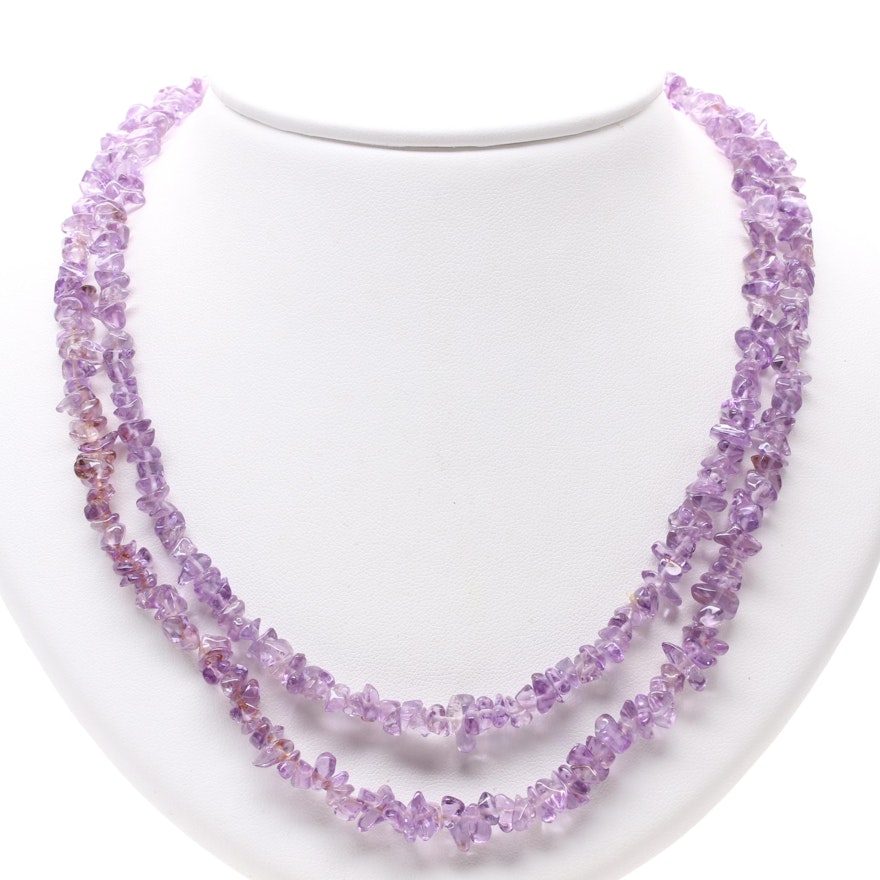 Amethyst Chip Necklace