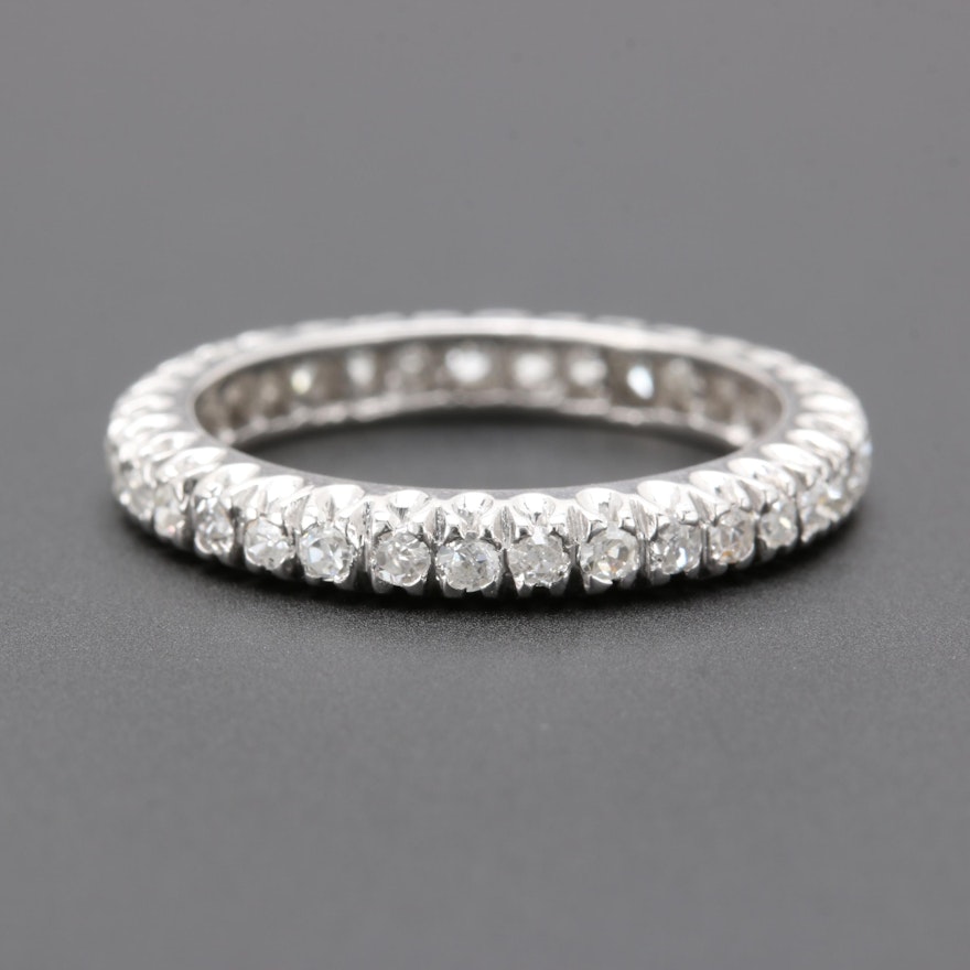 Platinum Diamond Eternity Ring Band