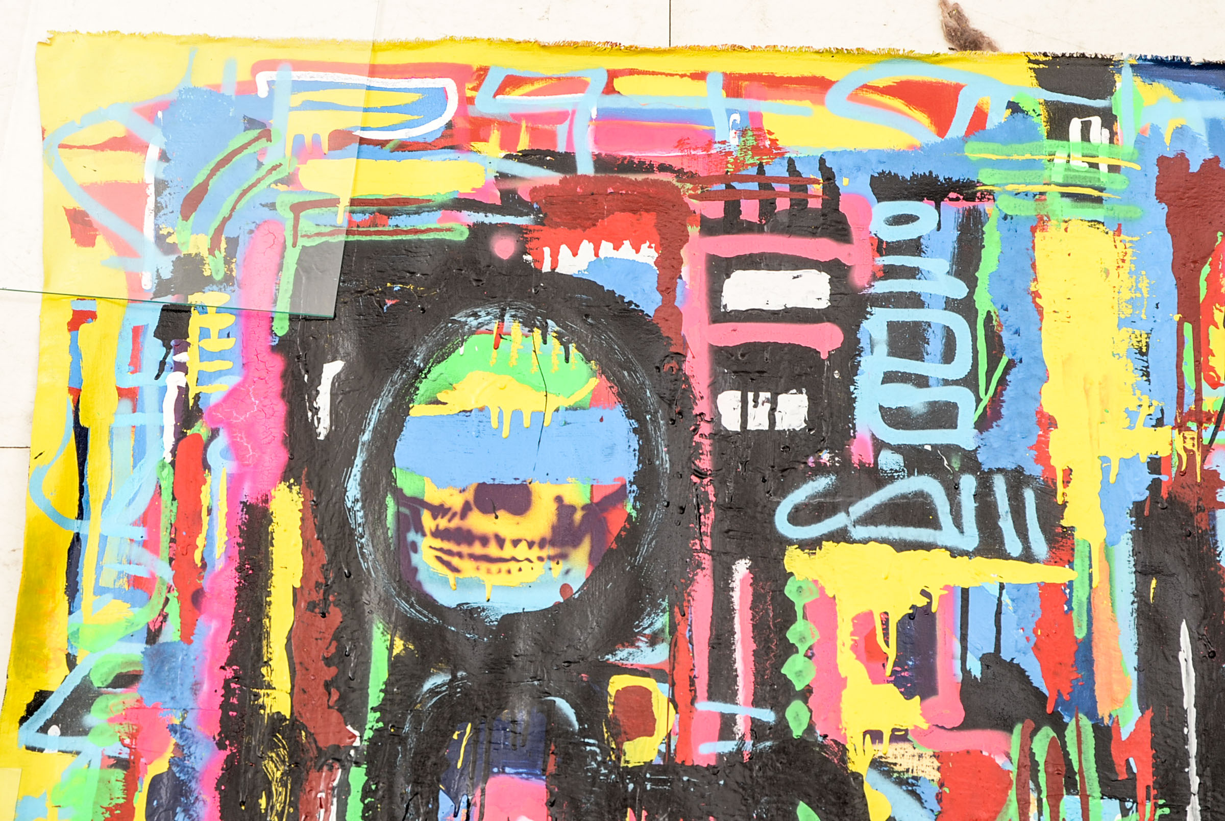 R.C. Raynor Large-scale Acrylic on Canvas Urban Graffiti Style Painting