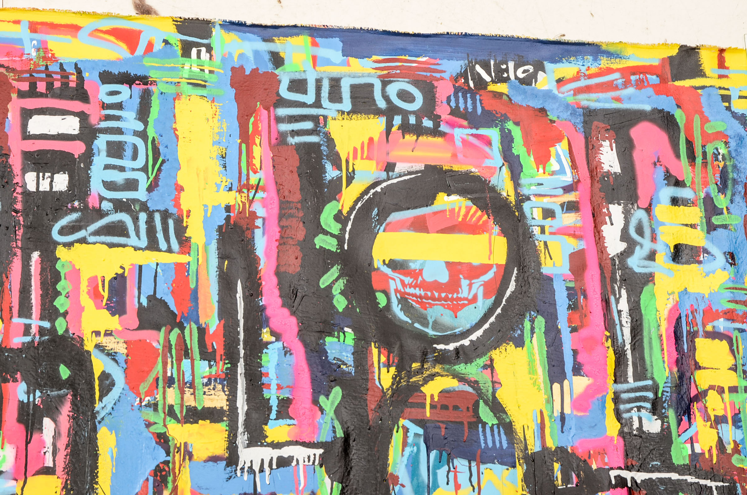 R.C. Raynor Large-scale Acrylic on Canvas Urban Graffiti Style Painting