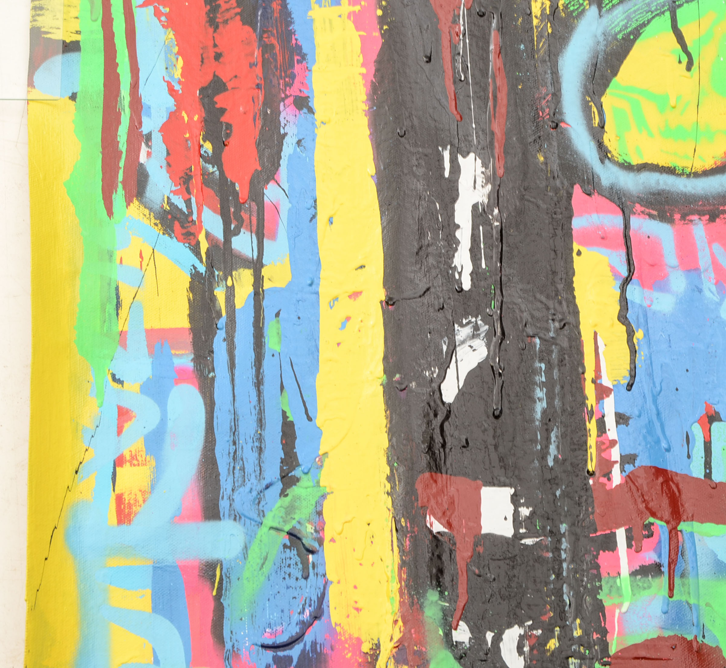 R.C. Raynor Large-scale Acrylic on Canvas Urban Graffiti Style Painting