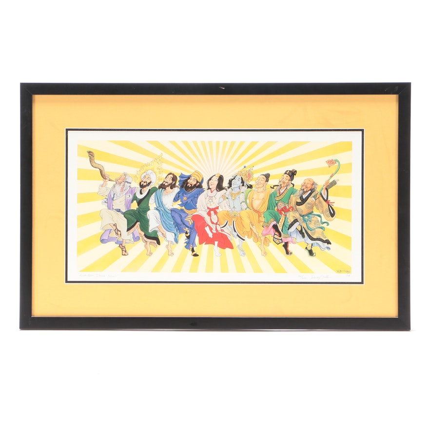 Rocky Fuller 1998 Signed Limited Edition Offset Lithograph "Everybody Dance..."