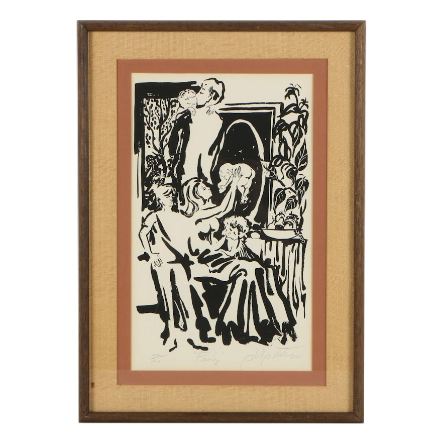 Phillip Ratner Lithograph "Family"