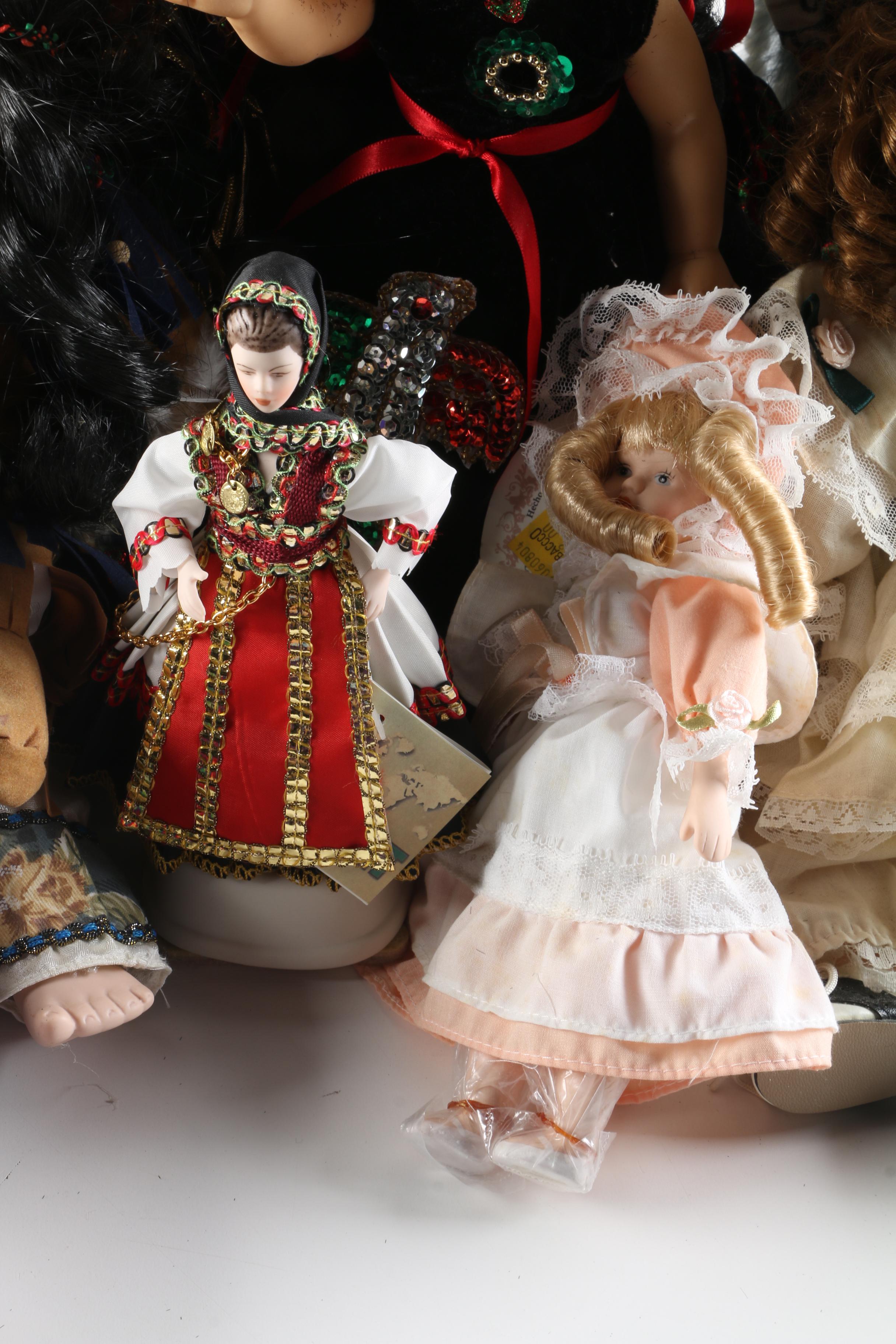 Vintage Porcelain Dolls Including Kultura and Muñeca Eny