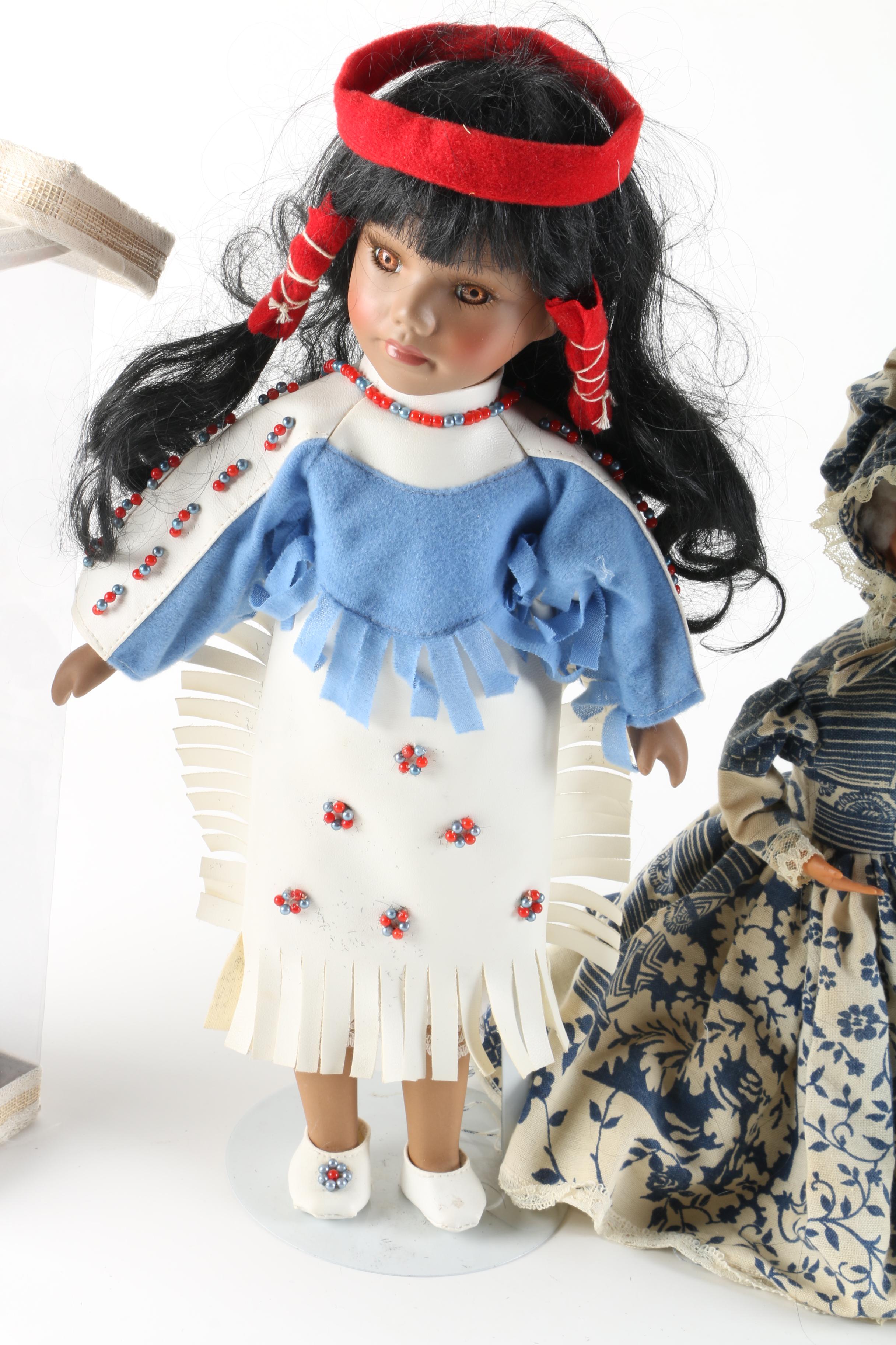 Vintage Porcelain Dolls Including Kultura and Muñeca Eny