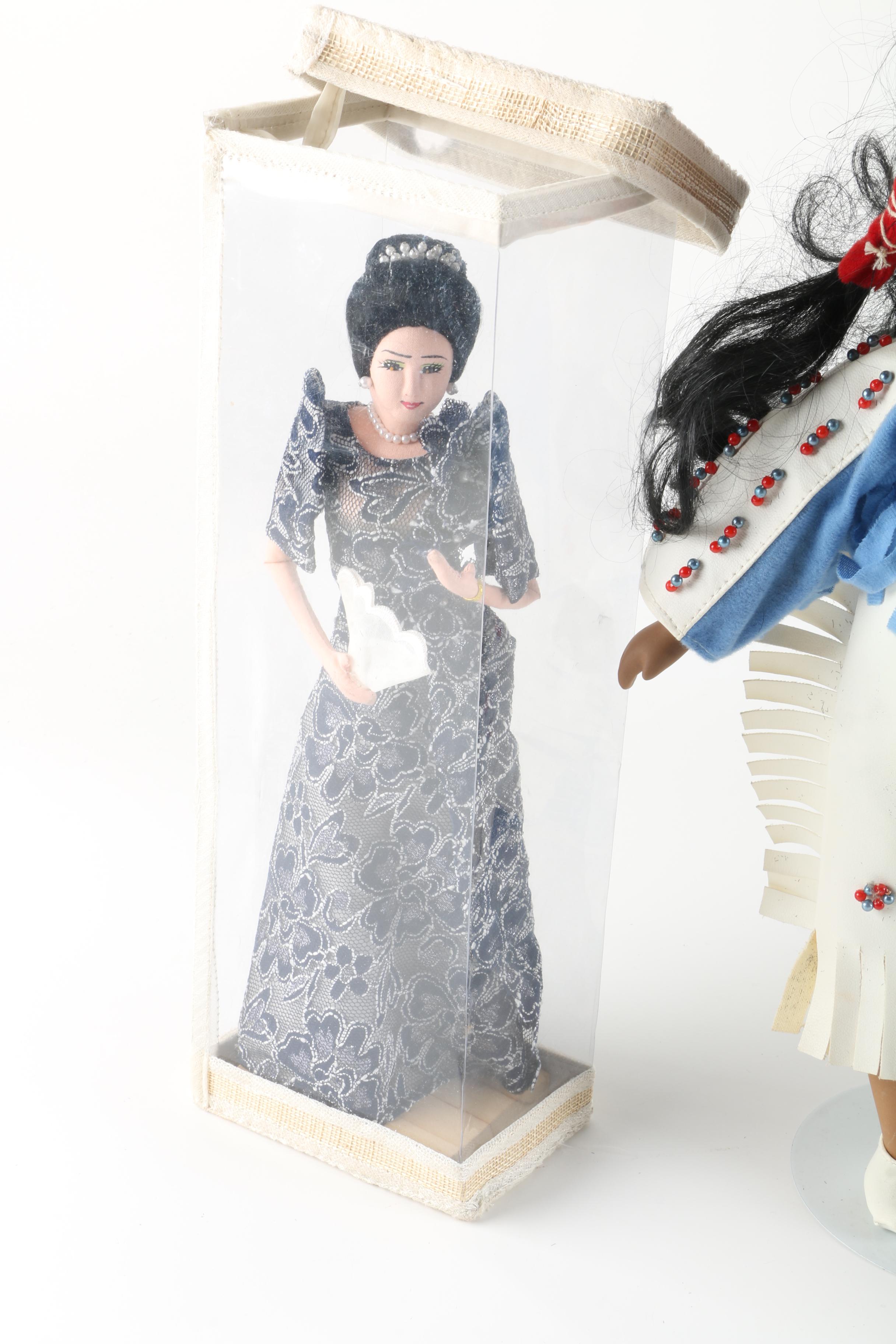 Vintage Porcelain Dolls Including Kultura and Muñeca Eny