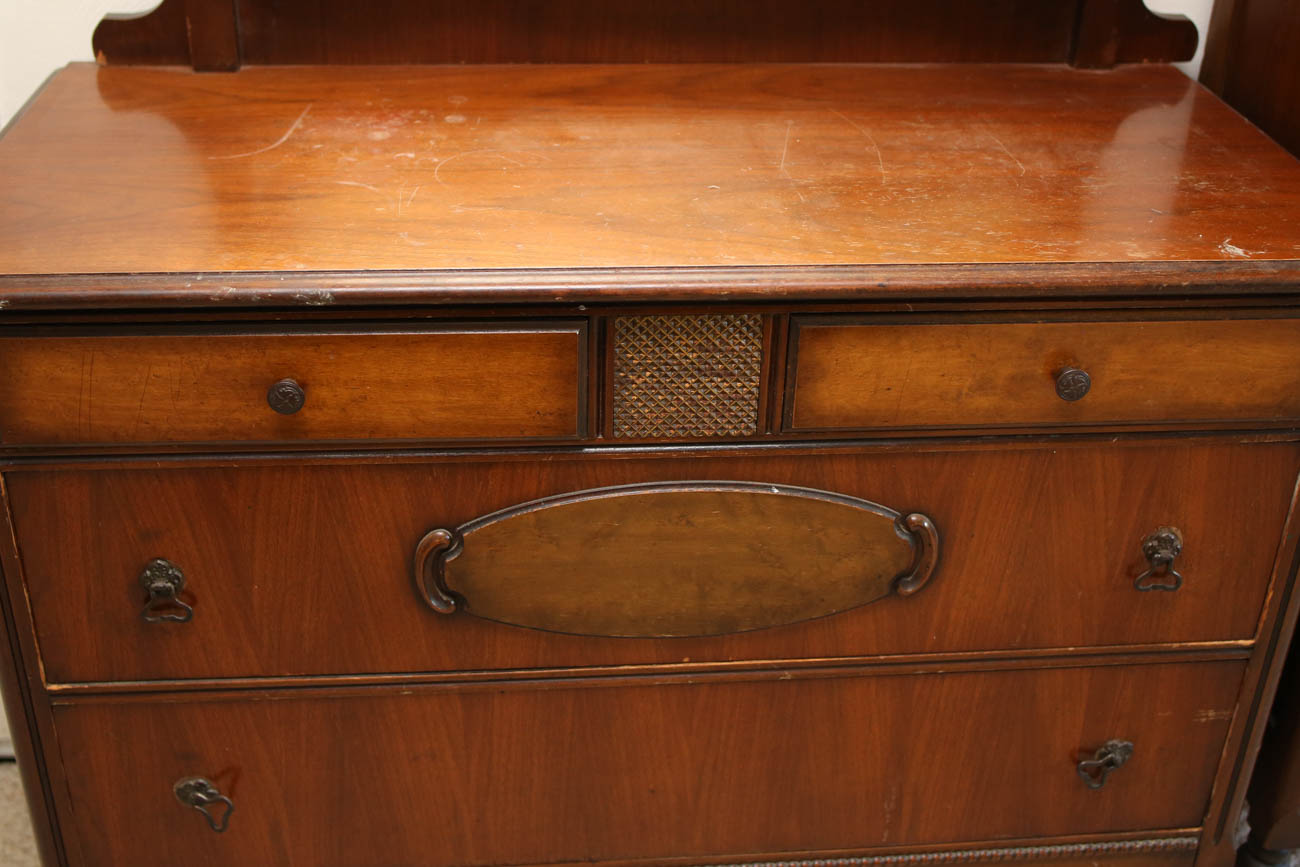 Antique Chest of Drawers with Mirror