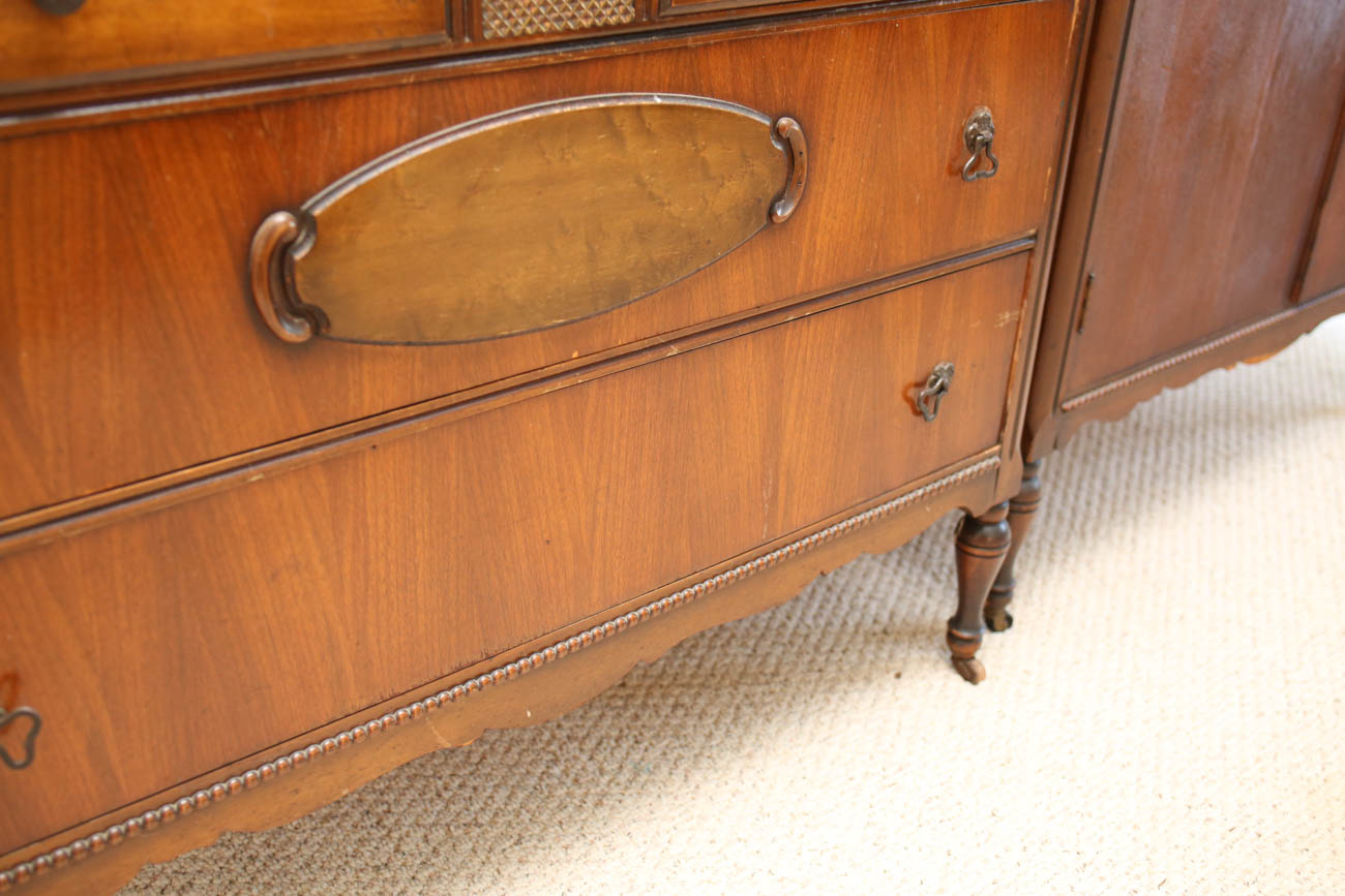 Antique Chest of Drawers with Mirror