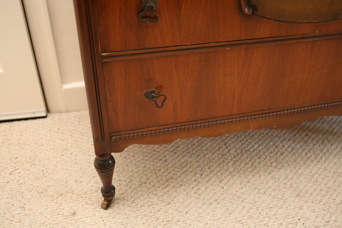 Antique Chest of Drawers with Mirror