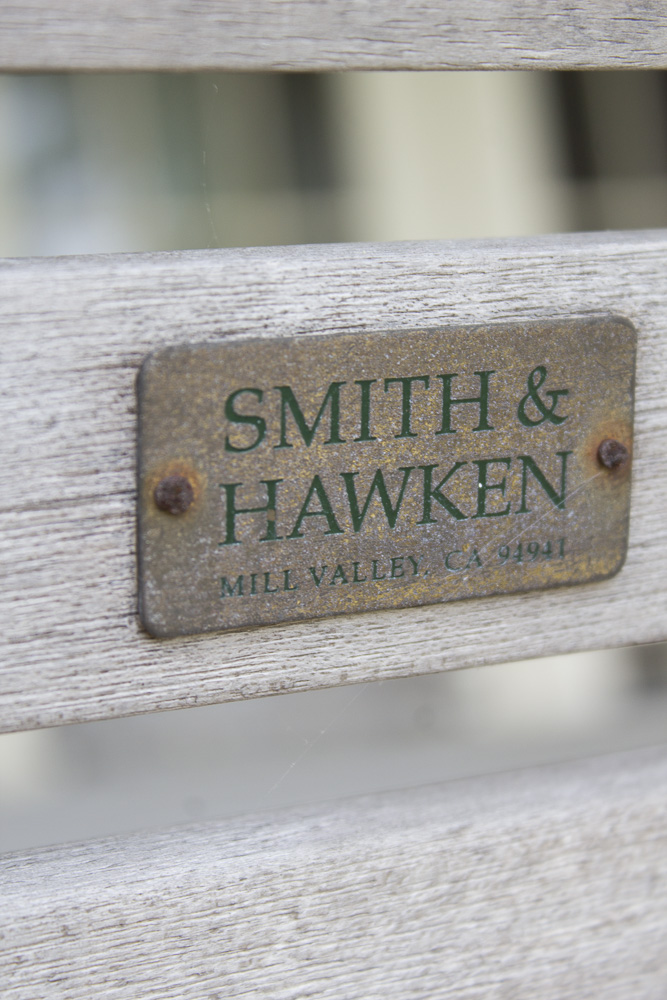 Smith & Hawken Teak Outdoor Dining Table and Chairs With Cast Iron Frames