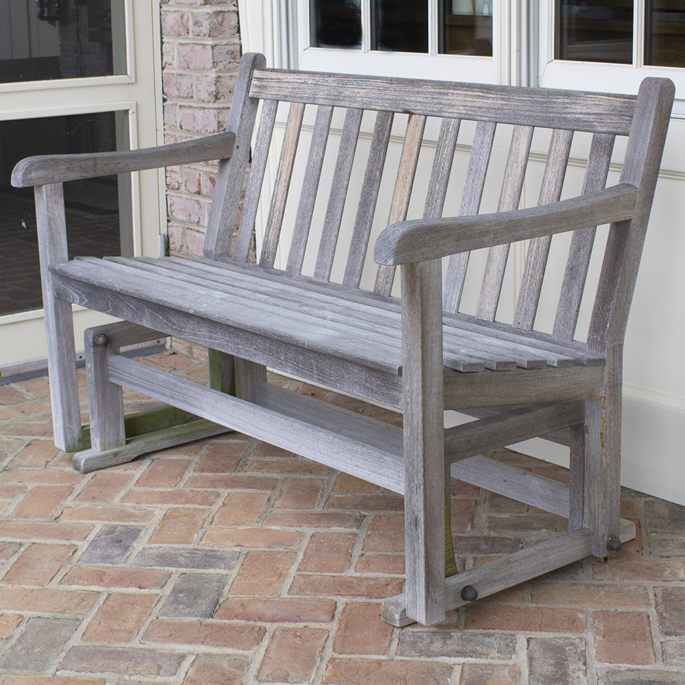 Vintage Smith & Hawken Teak Glider Bench