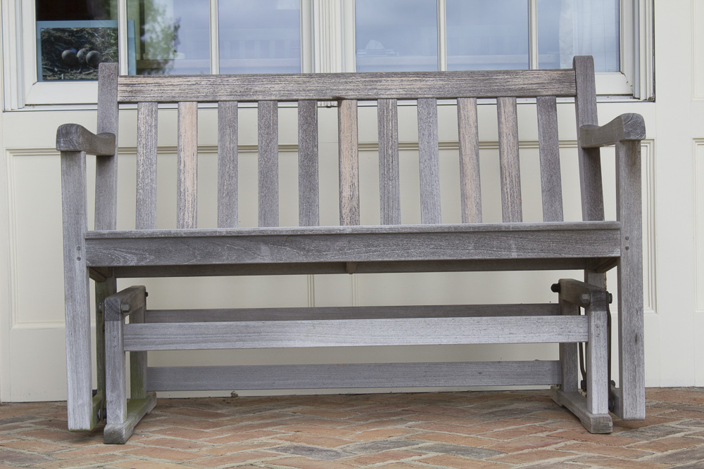Vintage Smith & Hawken Teak Glider Bench