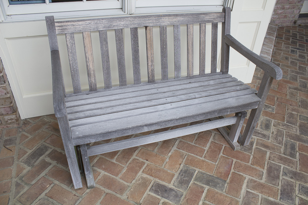 Vintage Smith & Hawken Teak Glider Bench