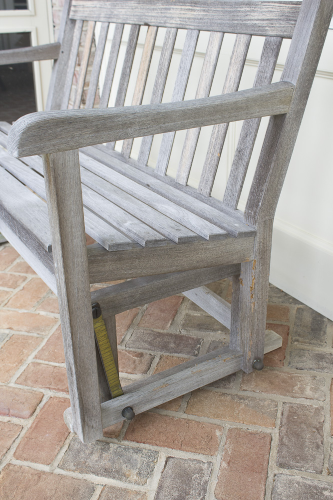 Vintage Smith & Hawken Teak Glider Bench