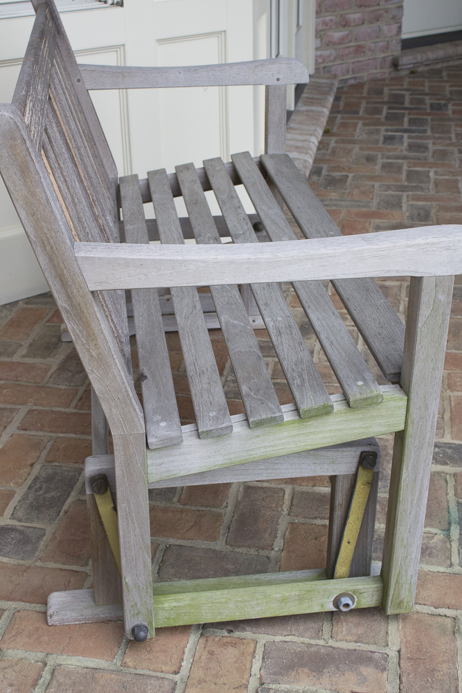 Vintage Smith & Hawken Teak Glider Bench