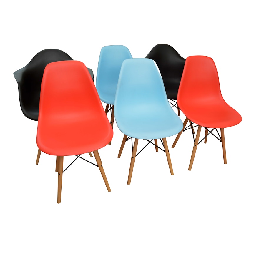 Contemporary Eames Style Dining Chairs