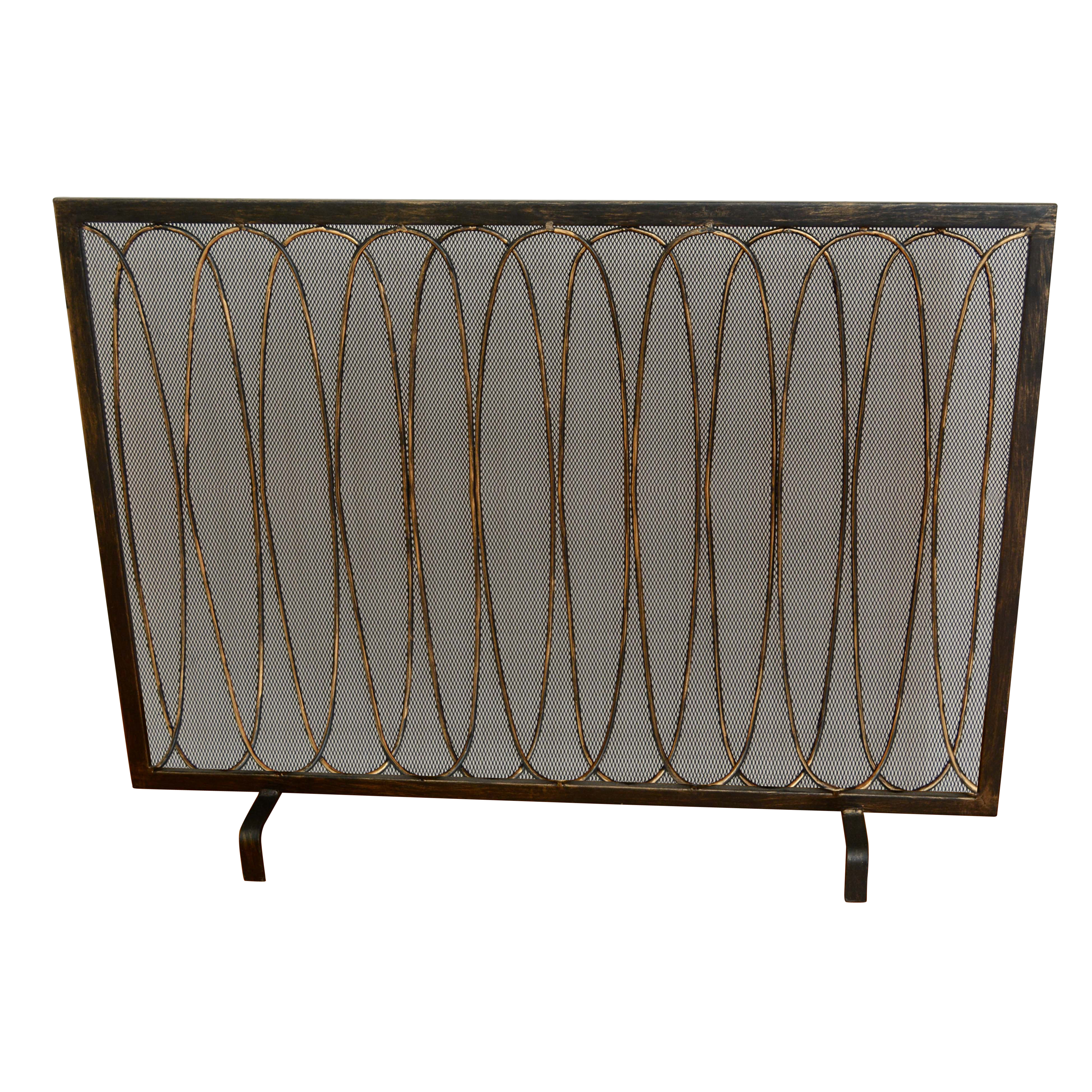 Mid-Century Style Fireplace Screen