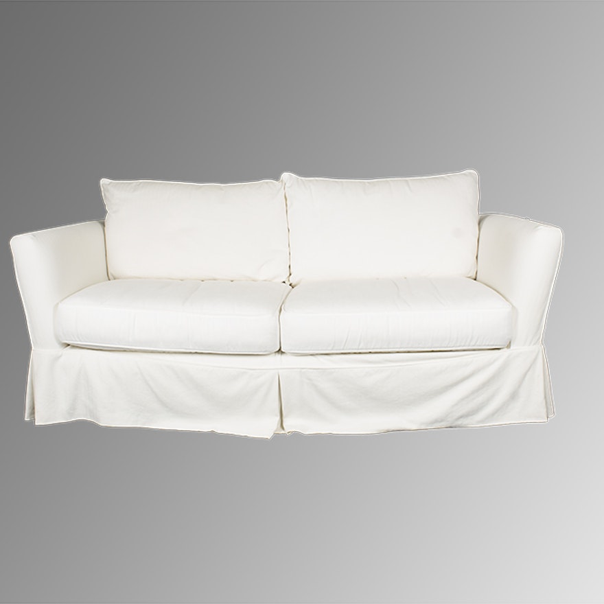 Lawson Style Cream Upholstered Sleeper Sofa