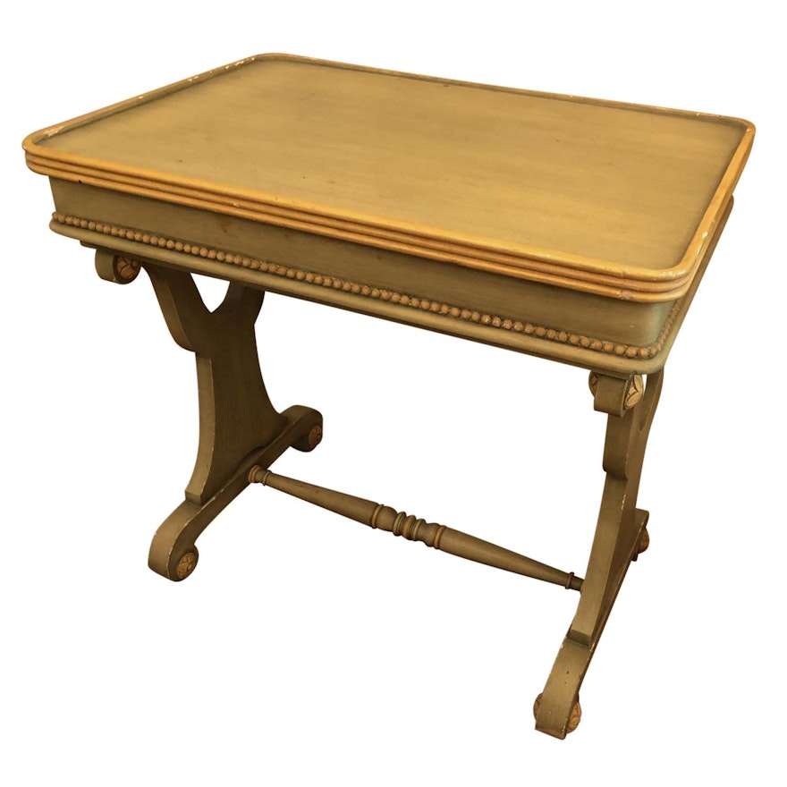 Neoclassical Style Painted Side Table