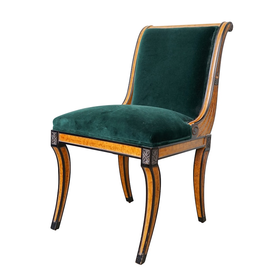 Empire Style Upholstered Side Chair