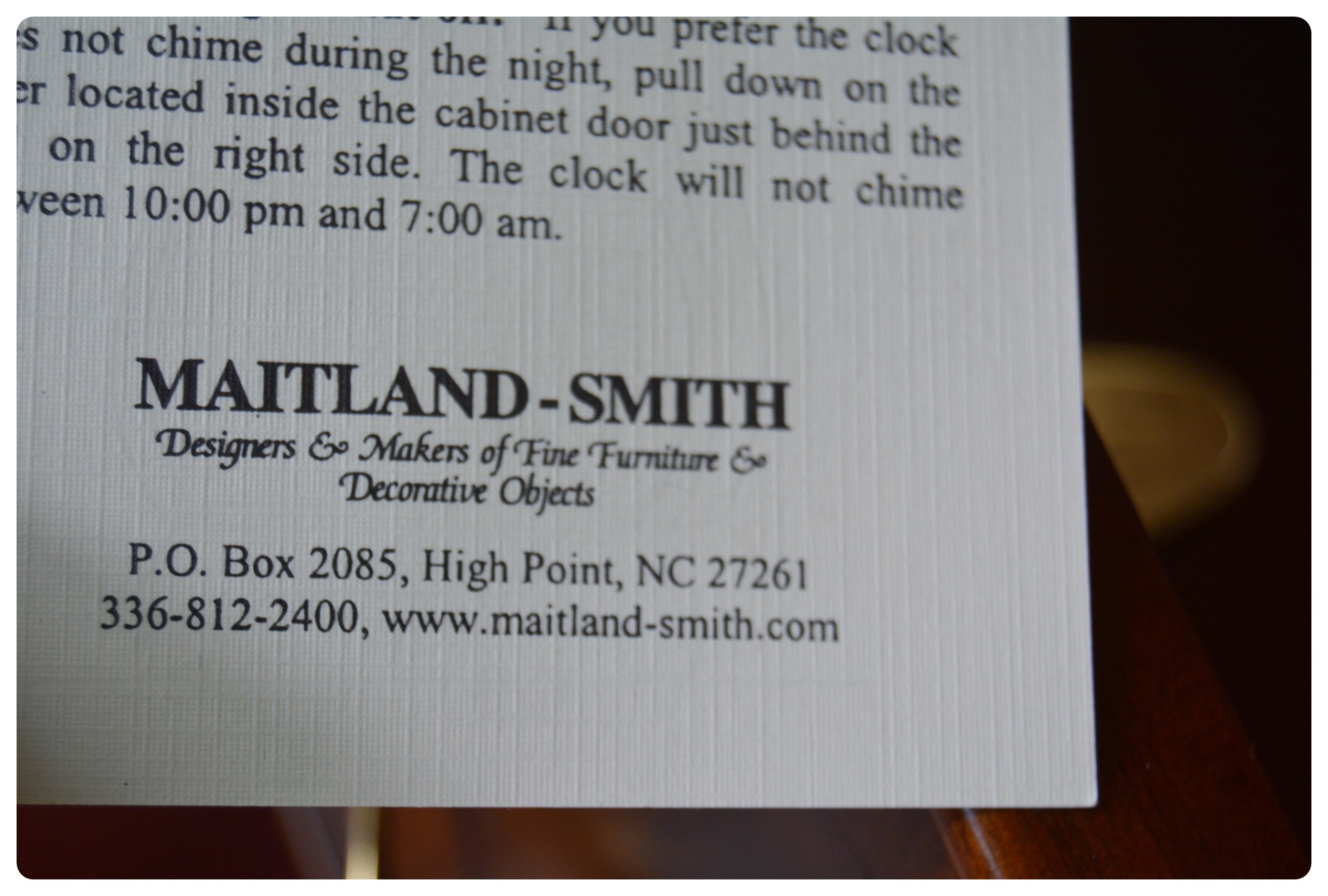 Maitland-Smith Longcase Pendulum Clock