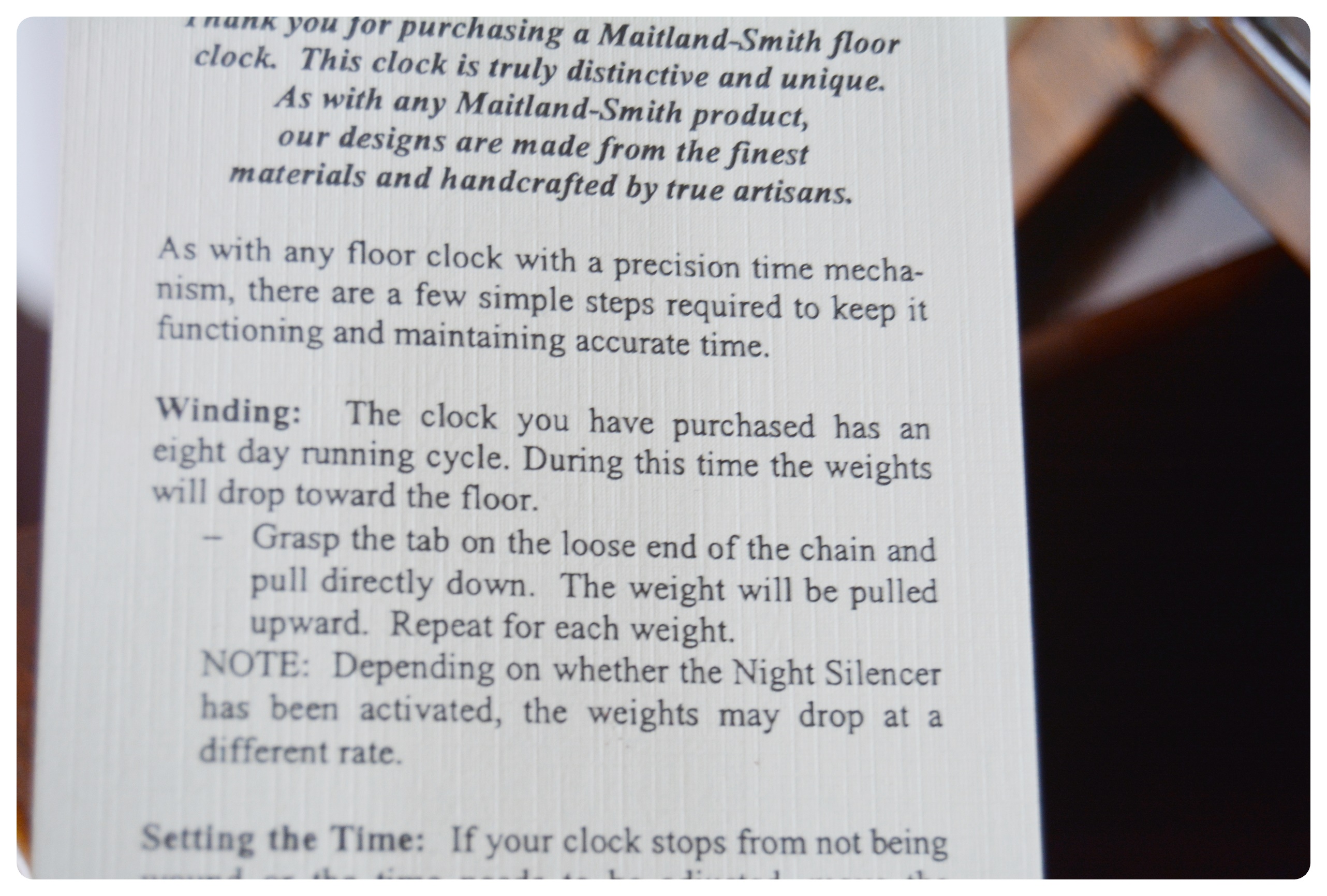 Maitland-Smith Longcase Pendulum Clock