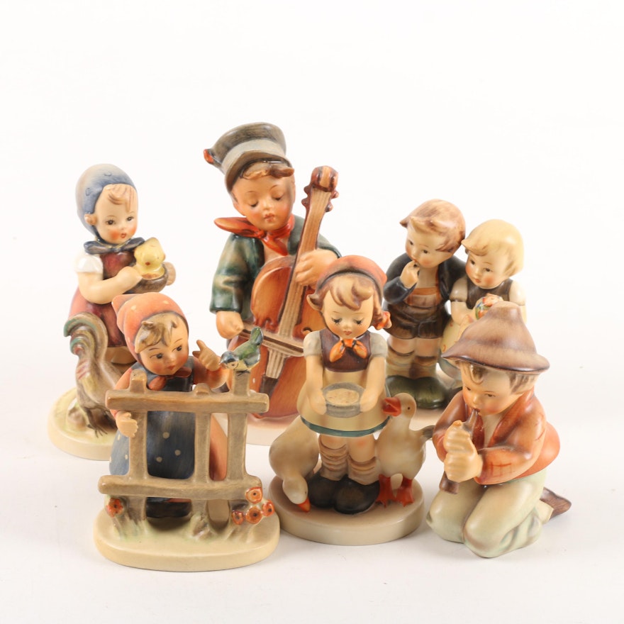 Hummel Figurines, "Signs of Spring", "Be Patient", "Feeding Time" and Others