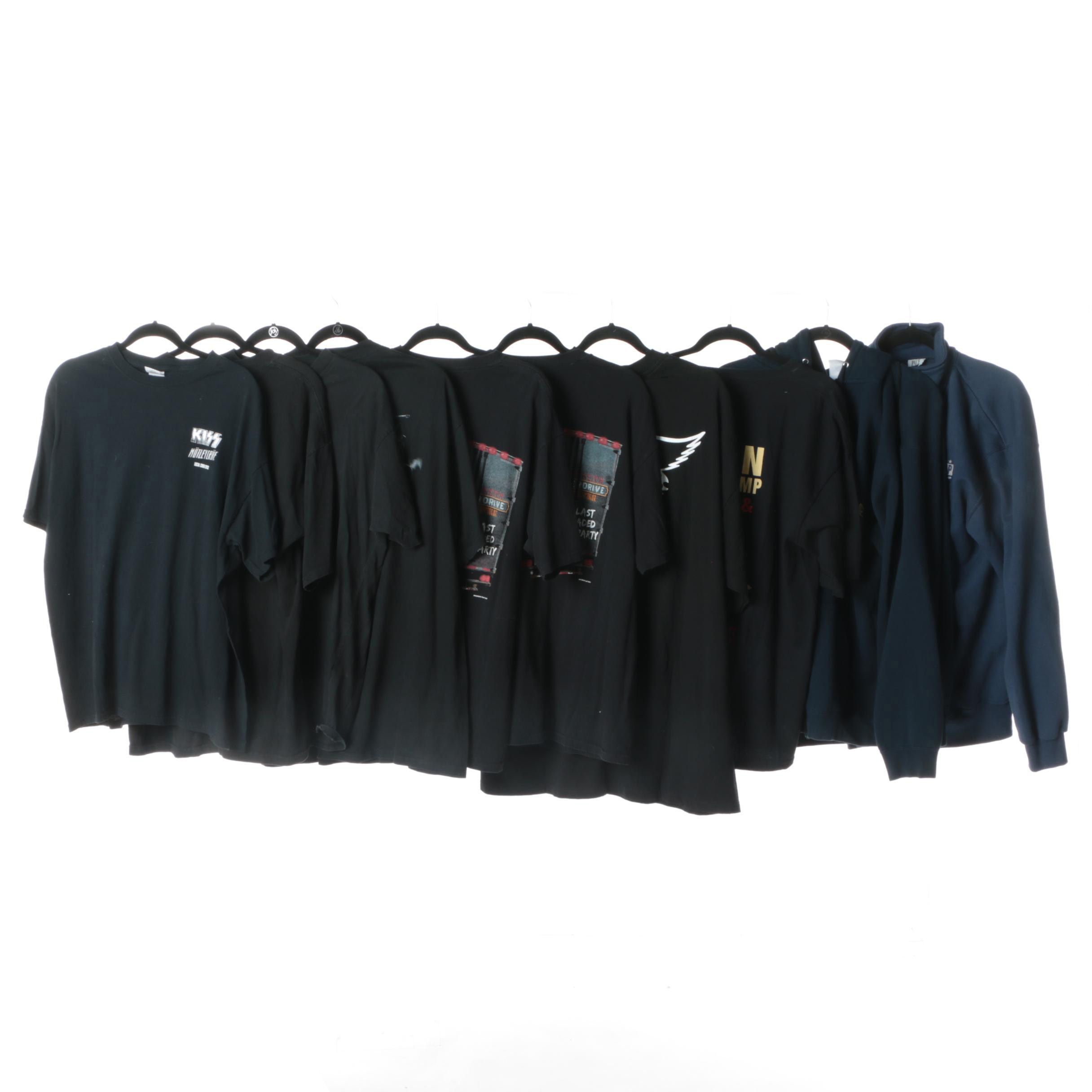 Concert Crew T-Shirts and Outerwear Including John Mellencamp and Toby Keith