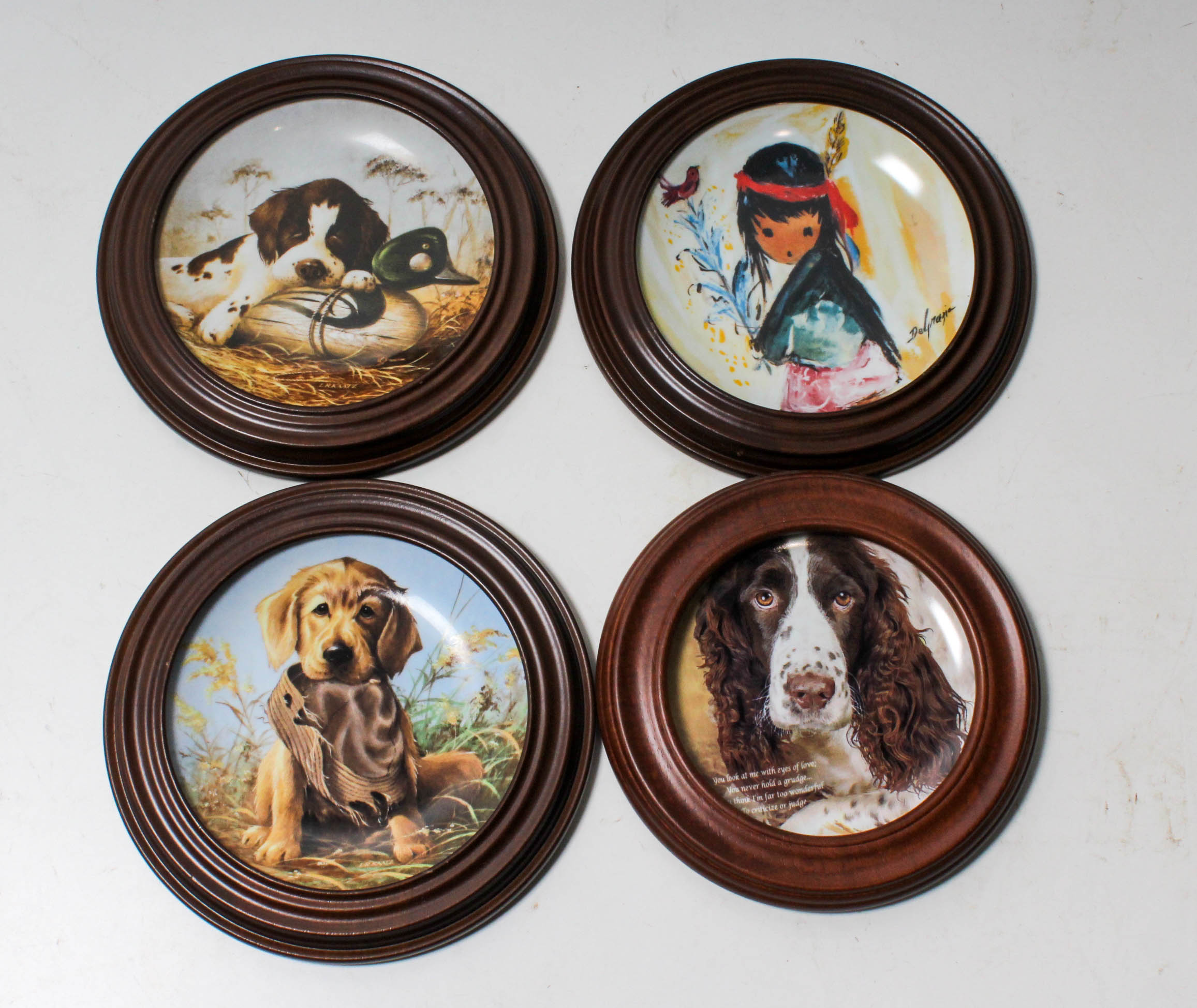 Vintage Wooden Decor and Decorative Plates