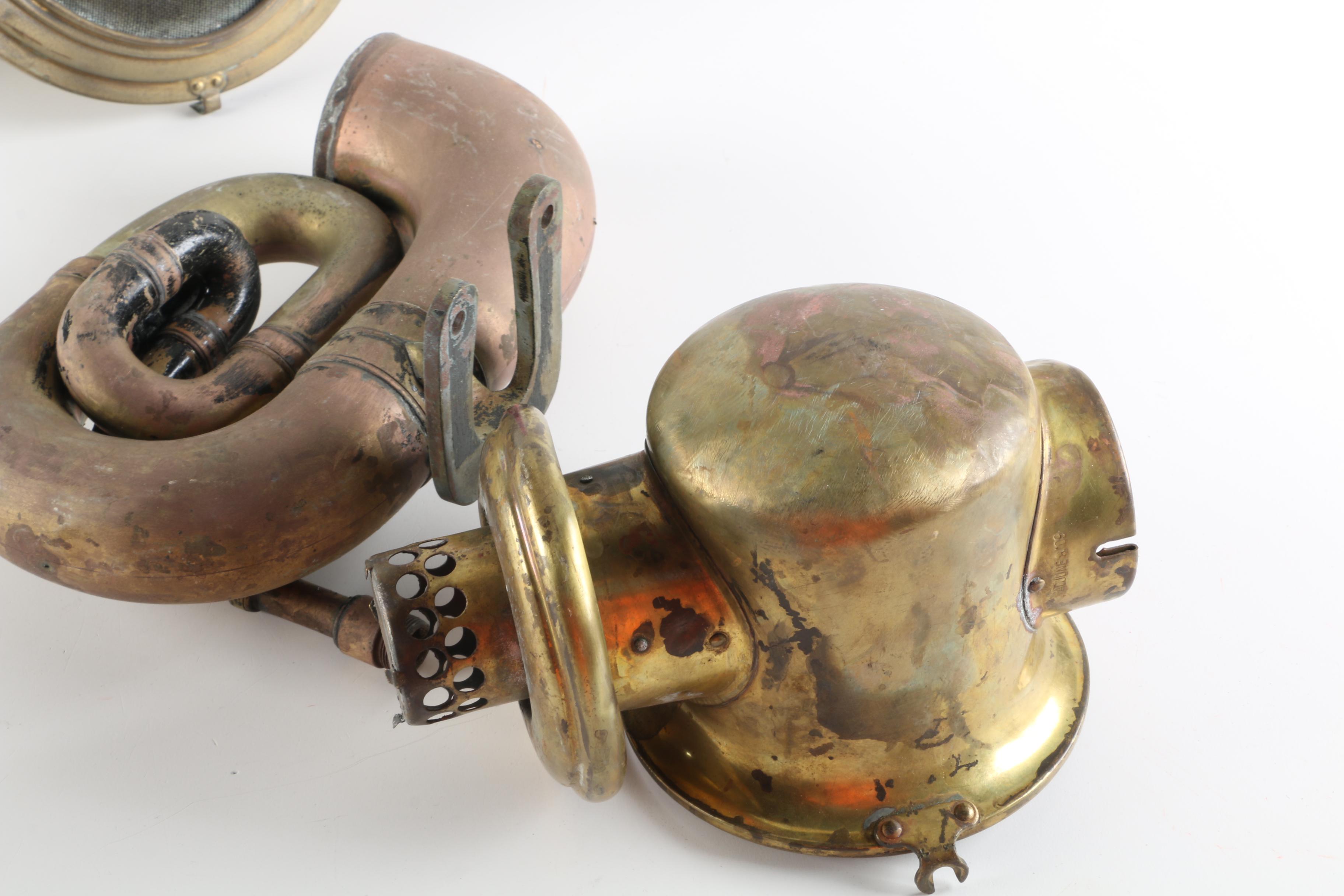 Brass Nonpareil Ford Model T Horns and Other Automotive Parts