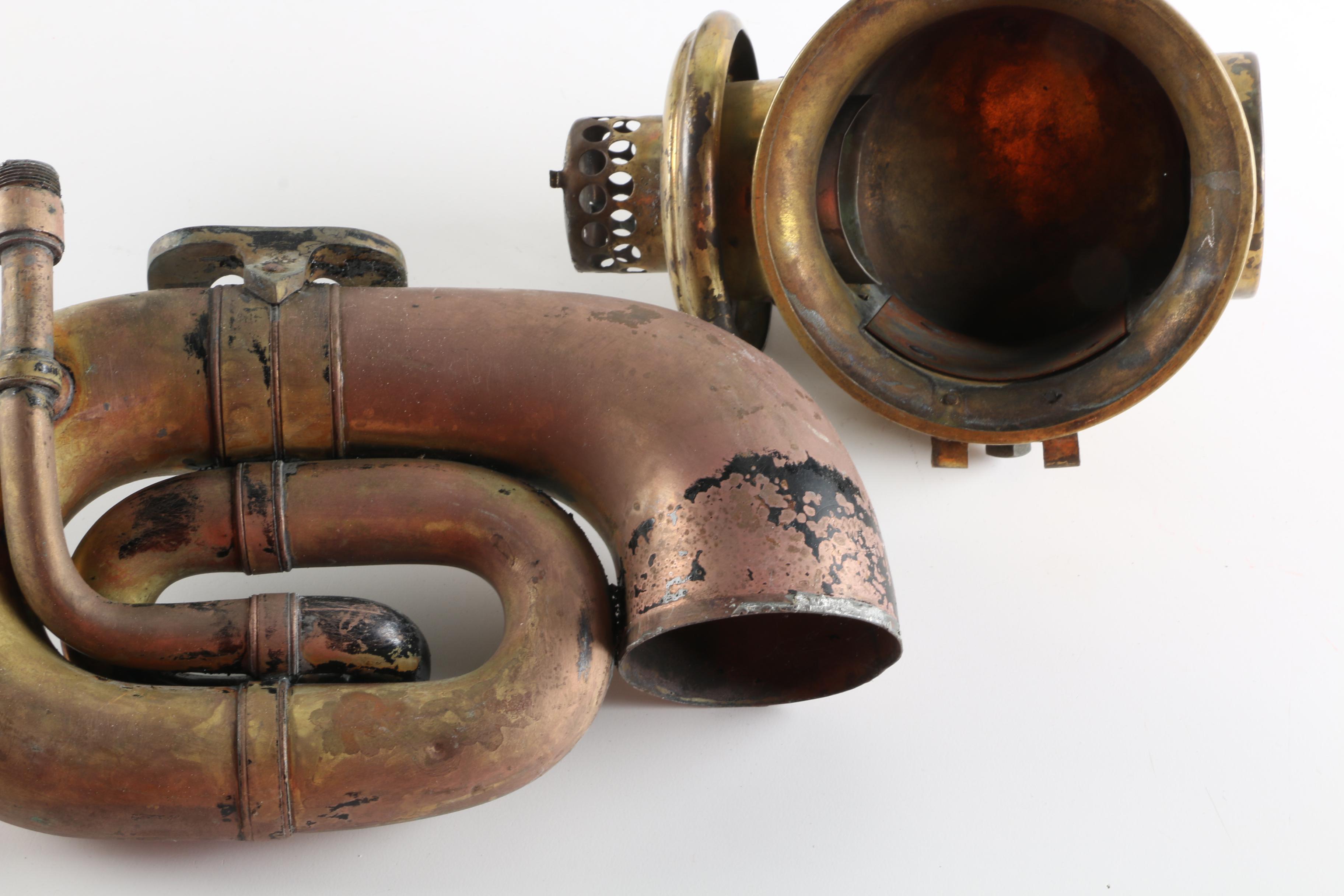 Brass Nonpareil Ford Model T Horns and Other Automotive Parts