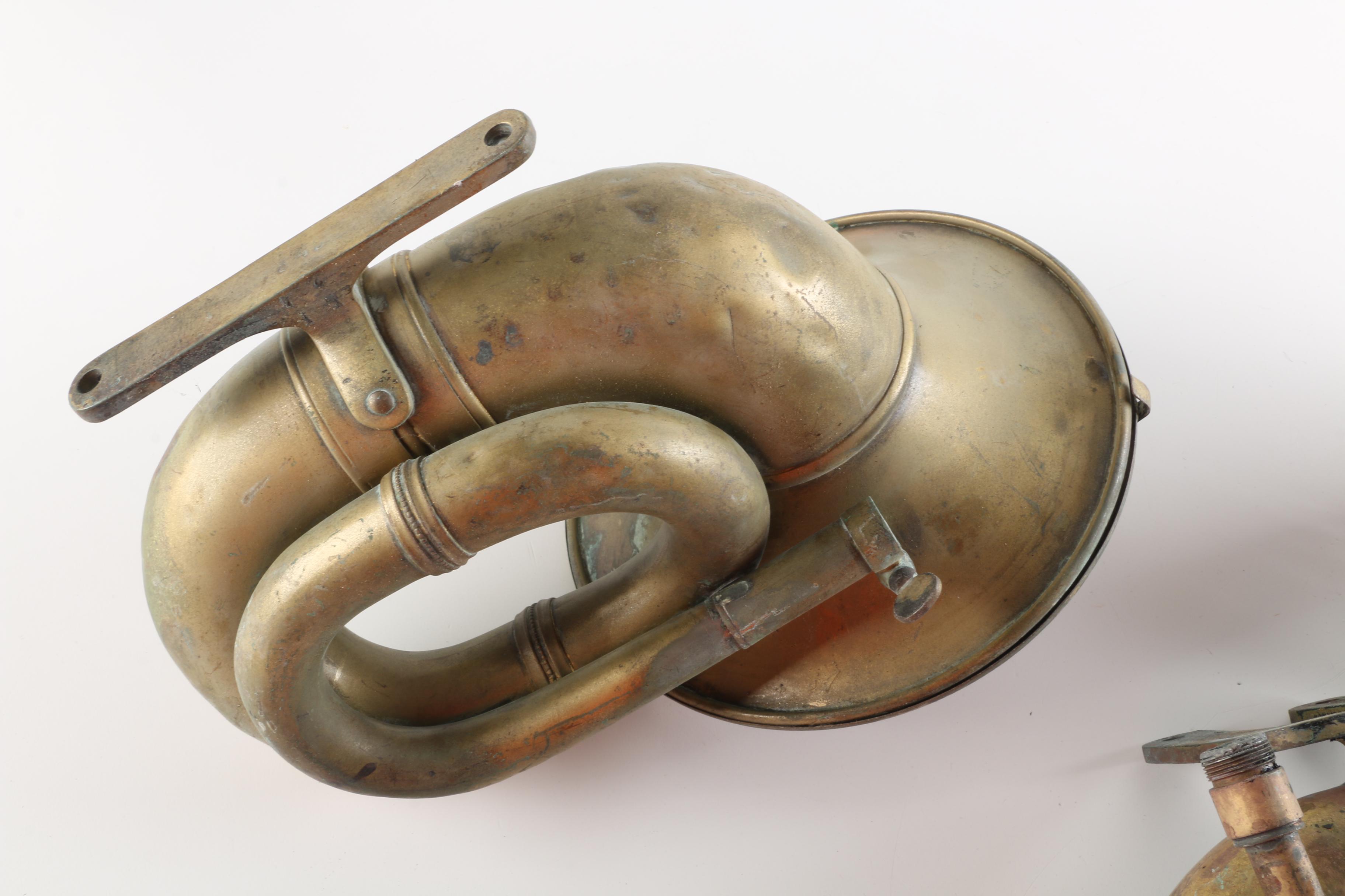 Brass Nonpareil Ford Model T Horns and Other Automotive Parts