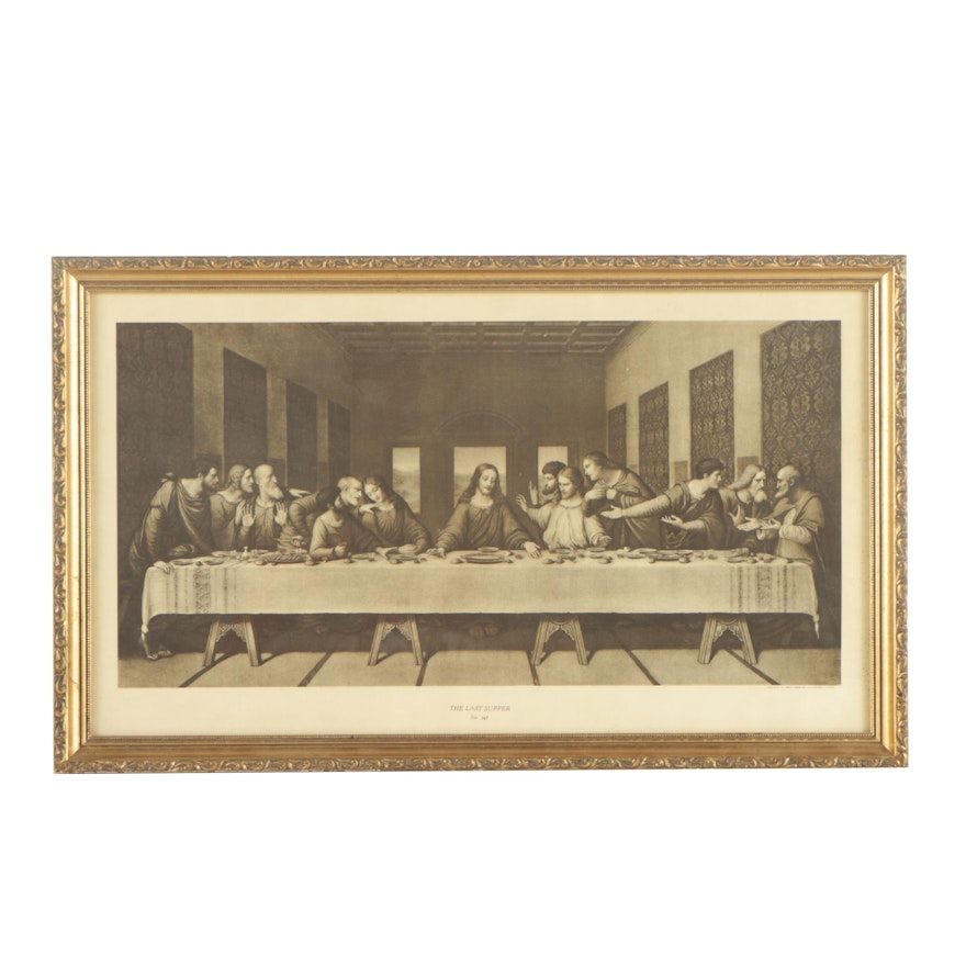 Offset Lithograph of the Last Supper
