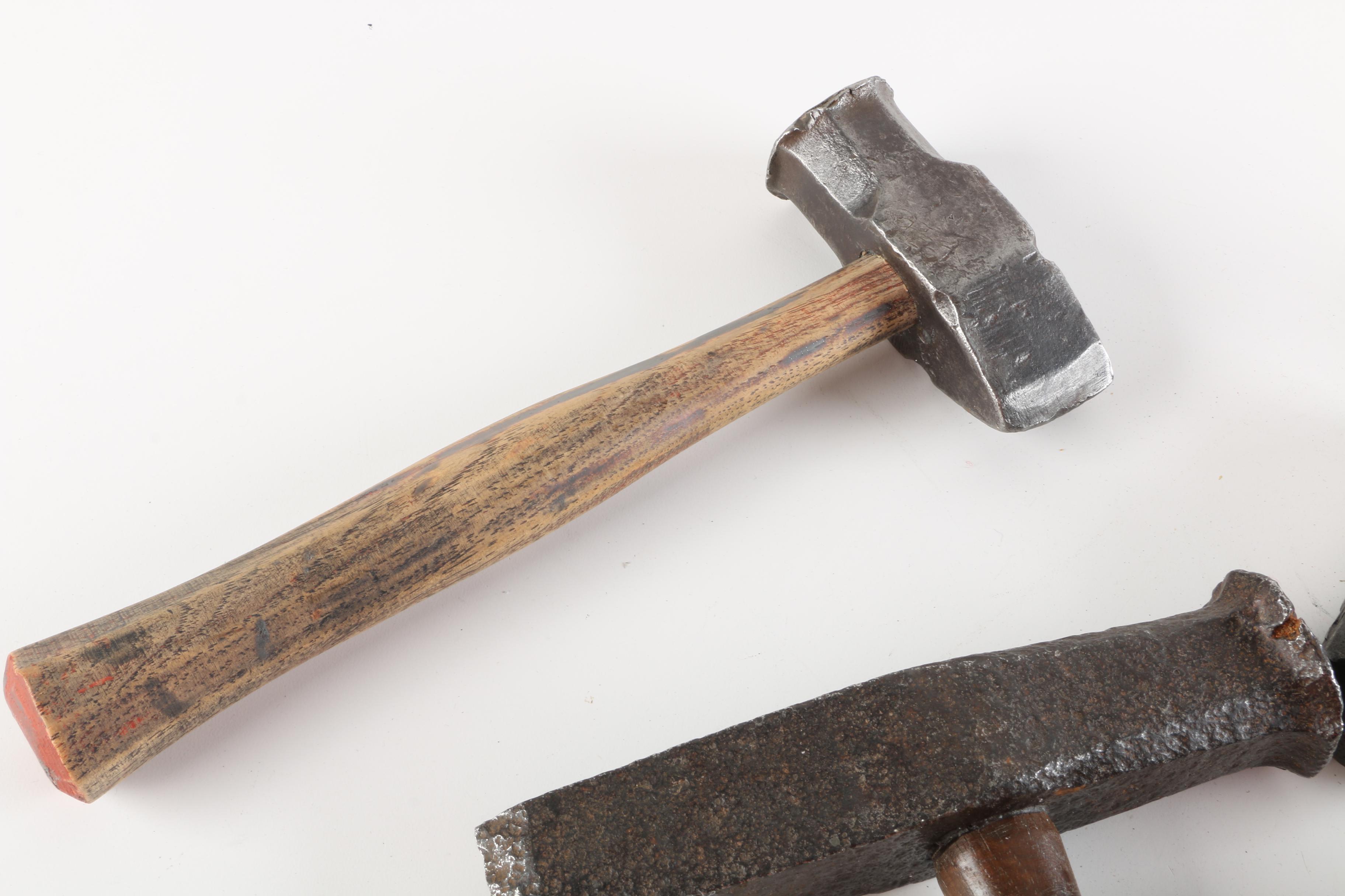 Vintage Wood Handled Hammers