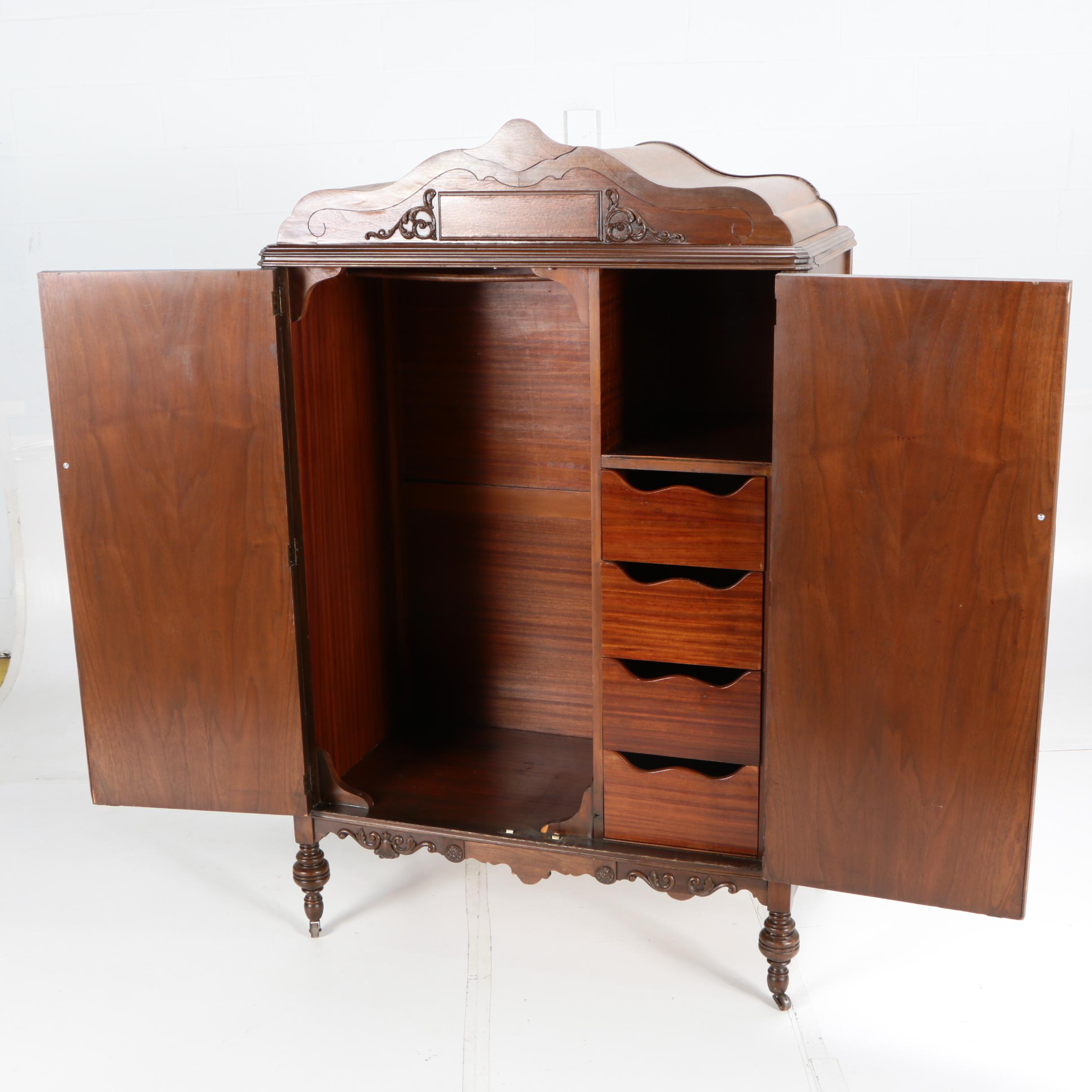 Vintage Mahogany Wardrobe