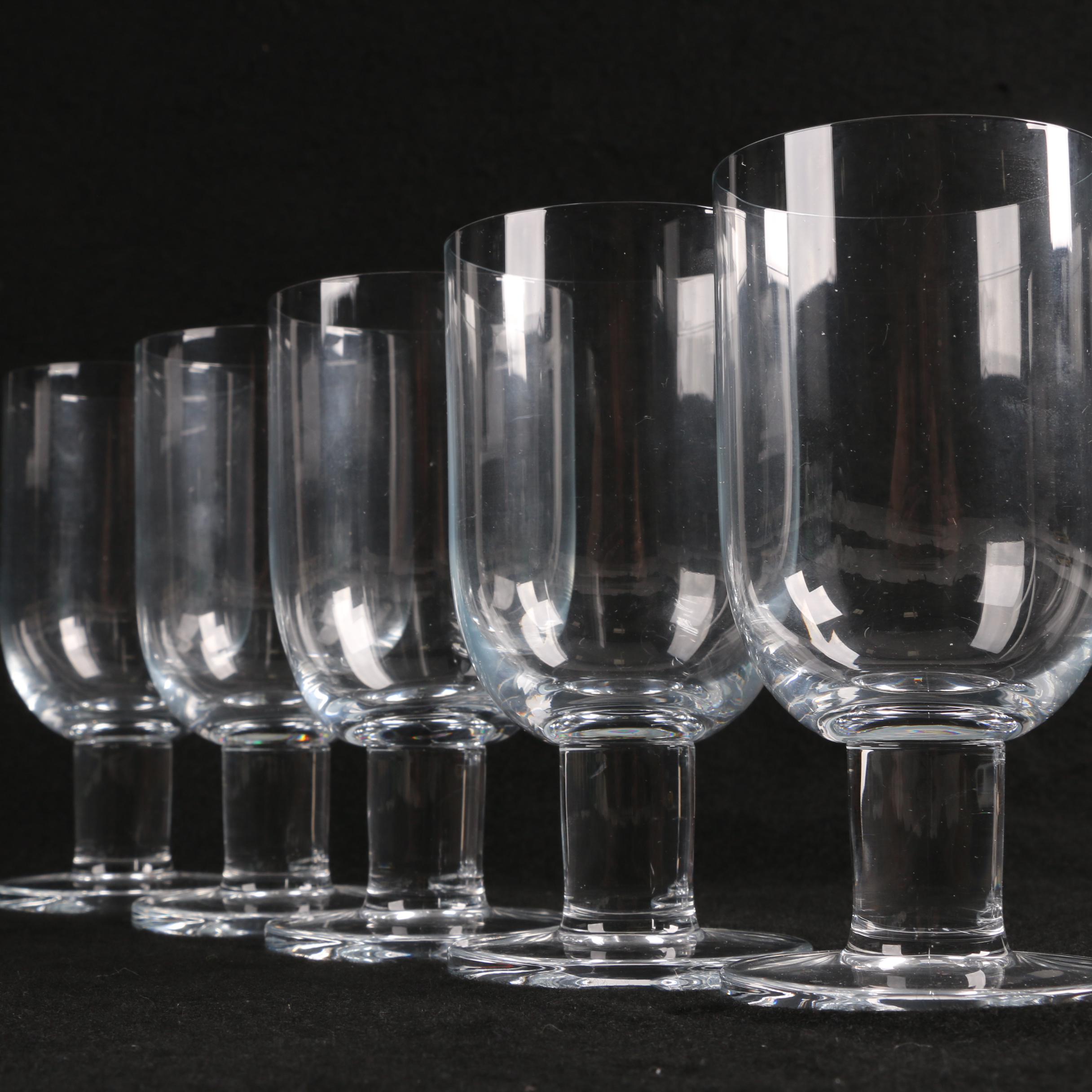 Clear Glass Iced Beverage Glasses