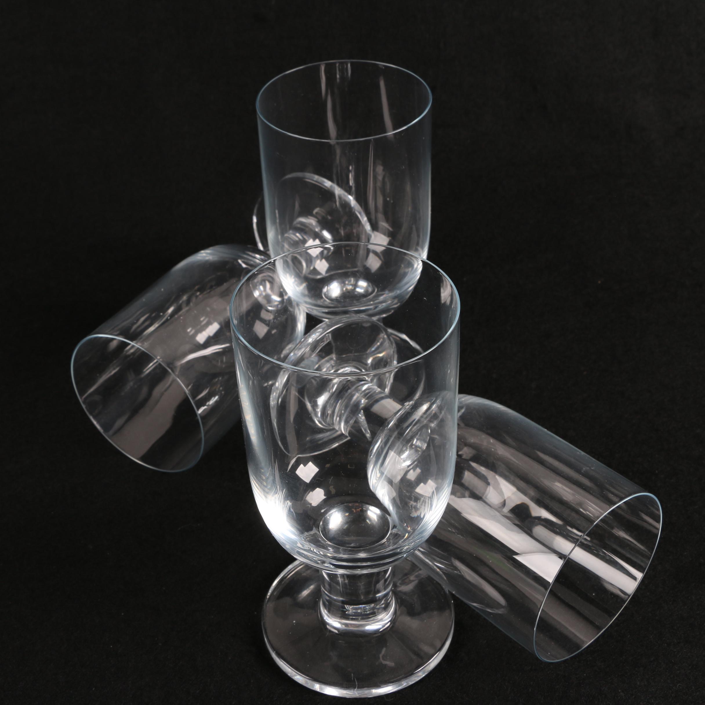 Clear Glass Iced Beverage Glasses