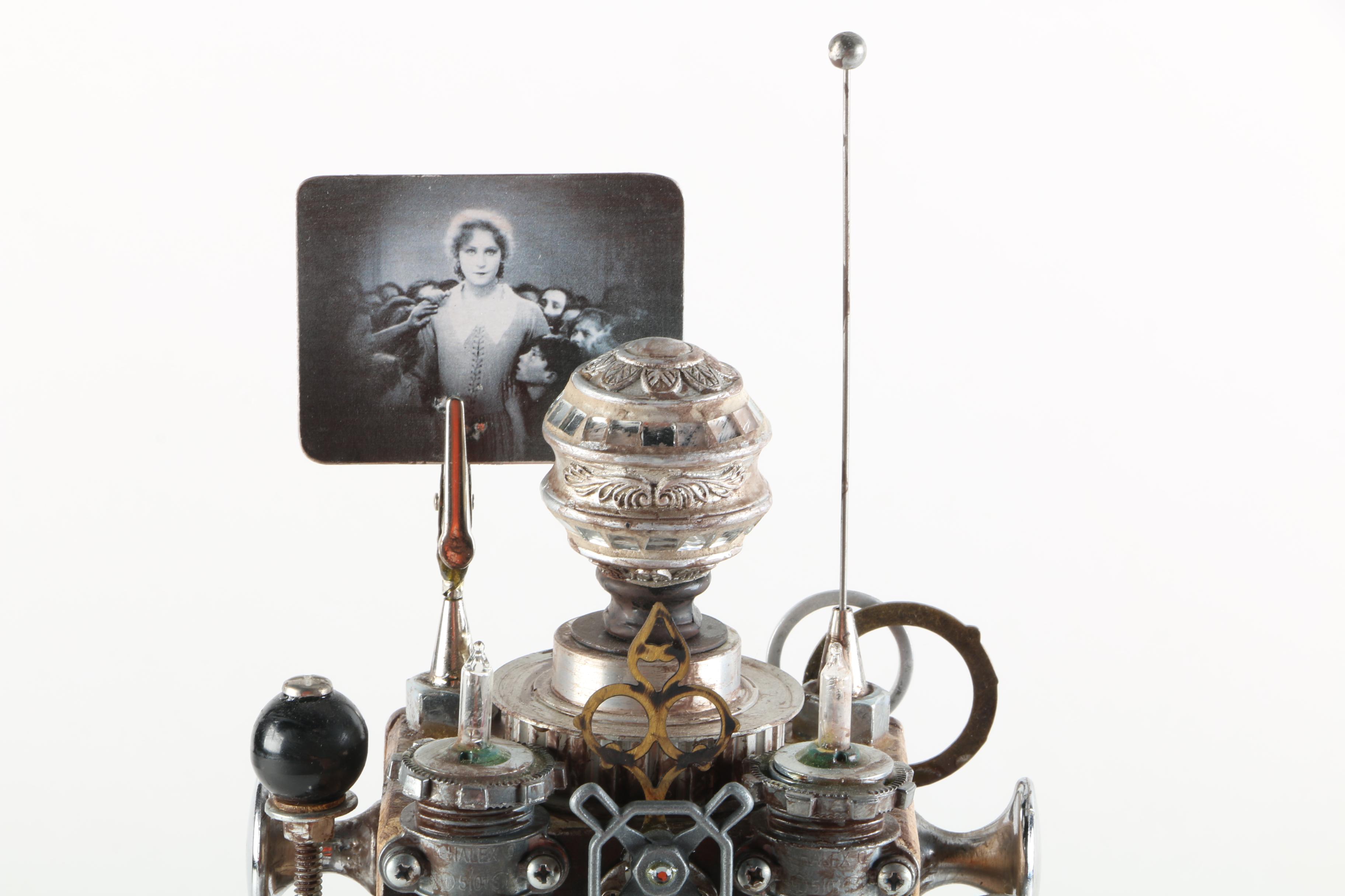 Randy Mulder "Metropolis II" Steampunk Style "Time Machine" Sculptural Clock
