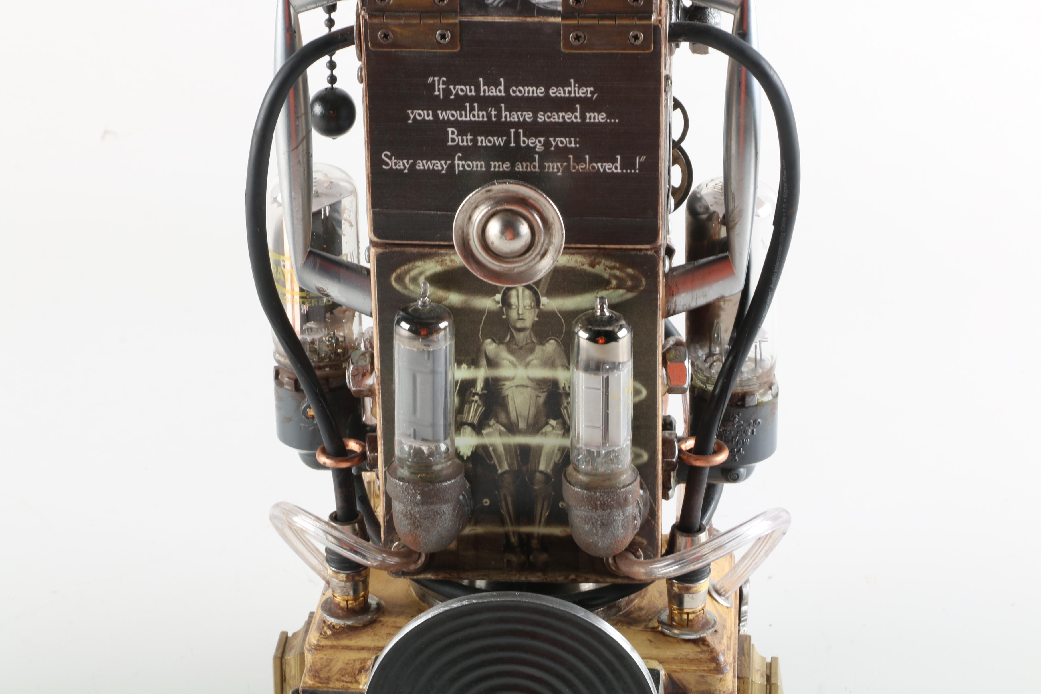 Randy Mulder "Metropolis II" Steampunk Style "Time Machine" Sculptural Clock