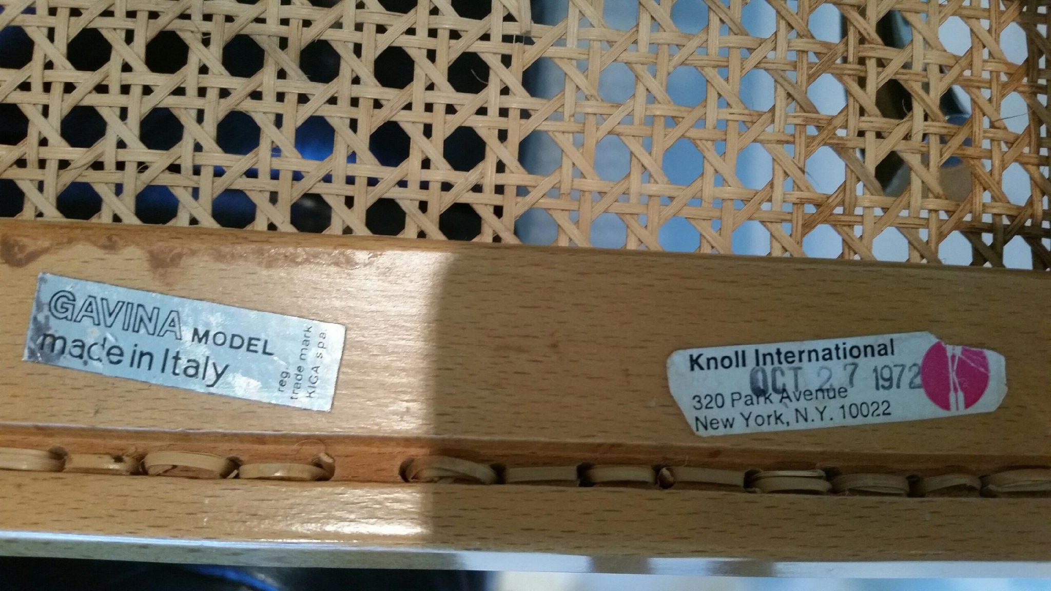 Six Cesca Chairs and Glass Top Dining Table