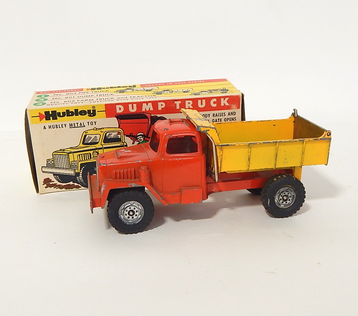 Vintage 1950s Hubley #801 Dump Truck with Original Box