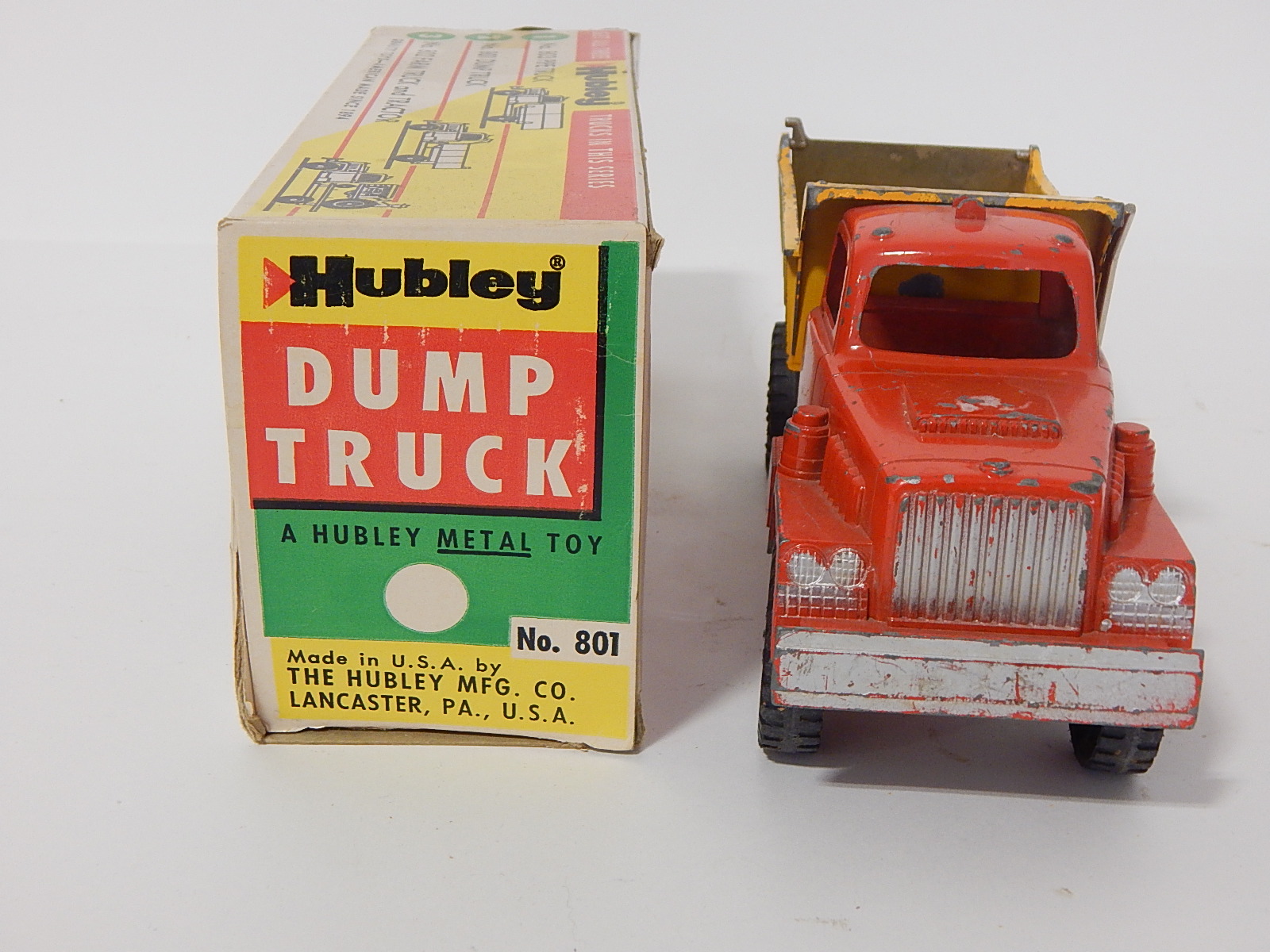 Vintage 1950s Hubley #801 Dump Truck with Original Box