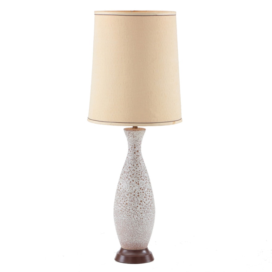 Tall Lava Glazed Ceramic Lamp