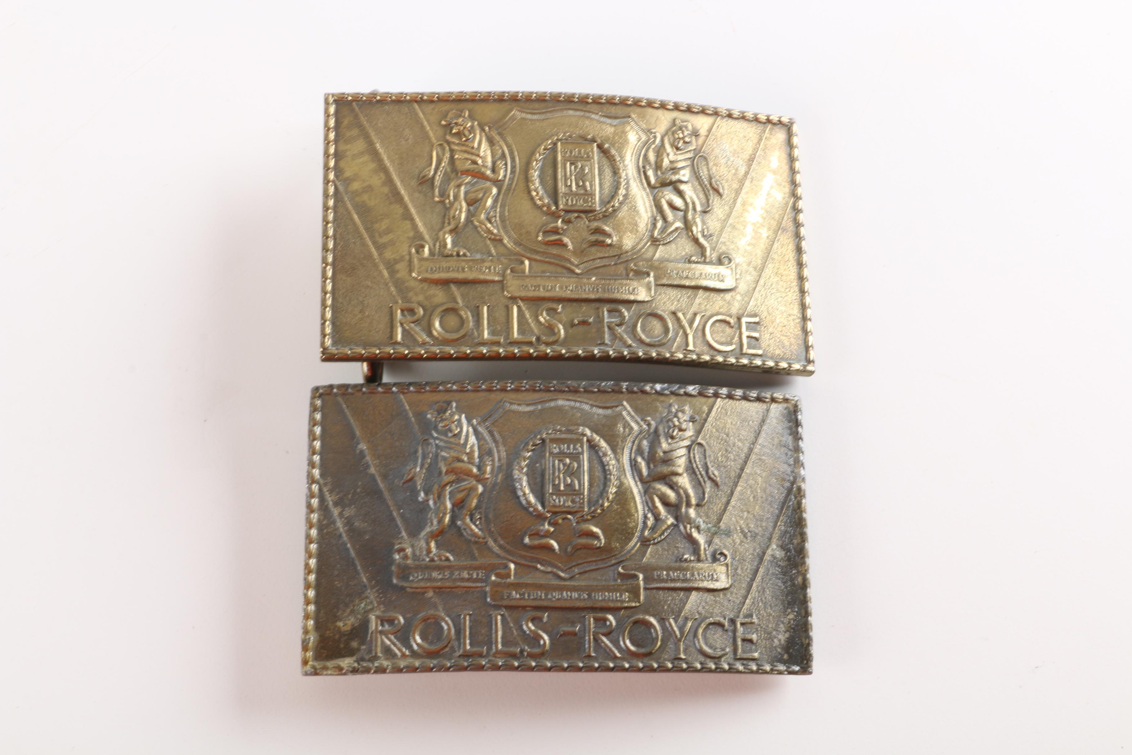 Metal Belt Buckles Including Rolls-Royce, Tennis Racquet, Eagle and Others