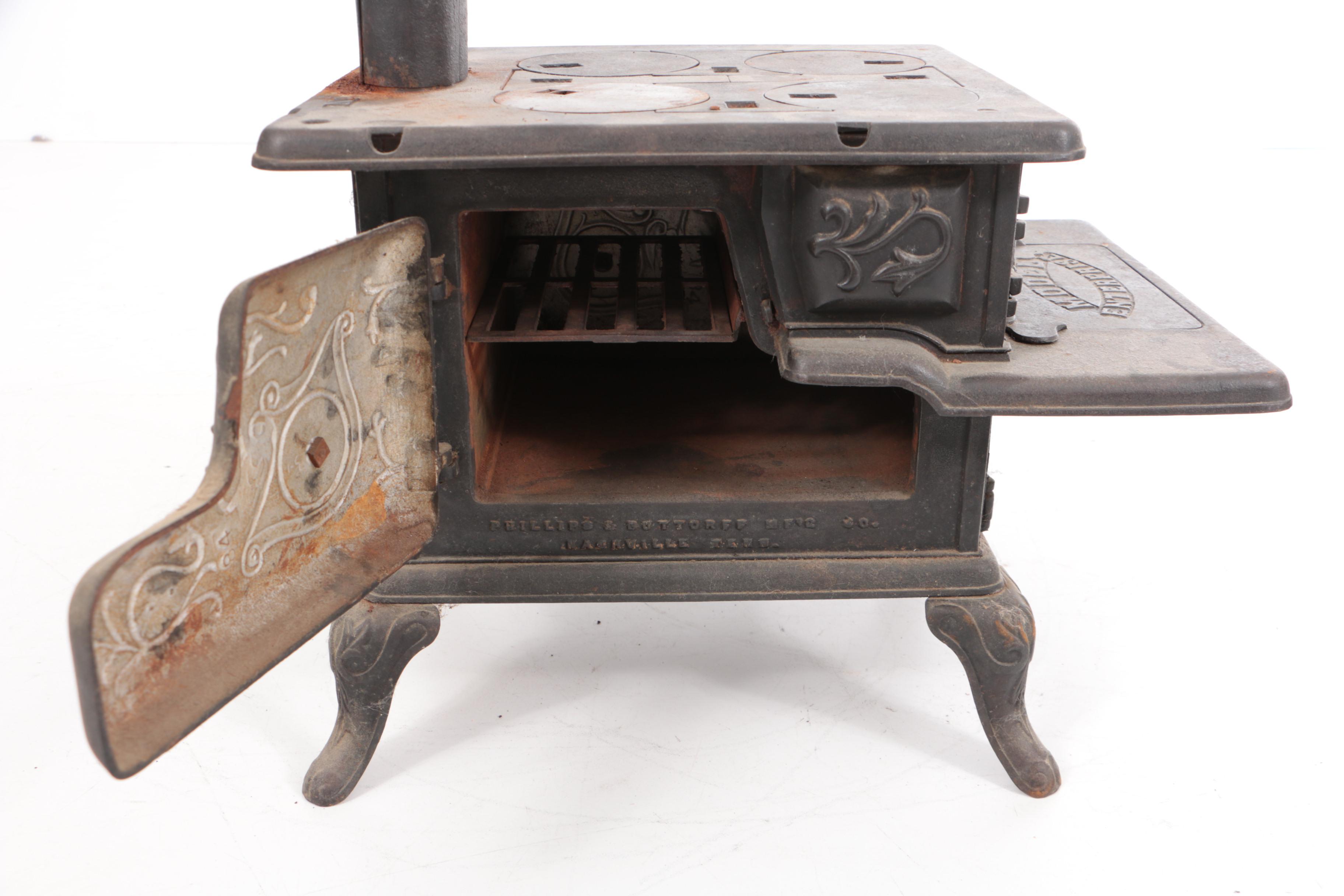 Antique Cast Iron Salesman Sample Stoves, Including Phillips & Buttorff Mfg. Co.