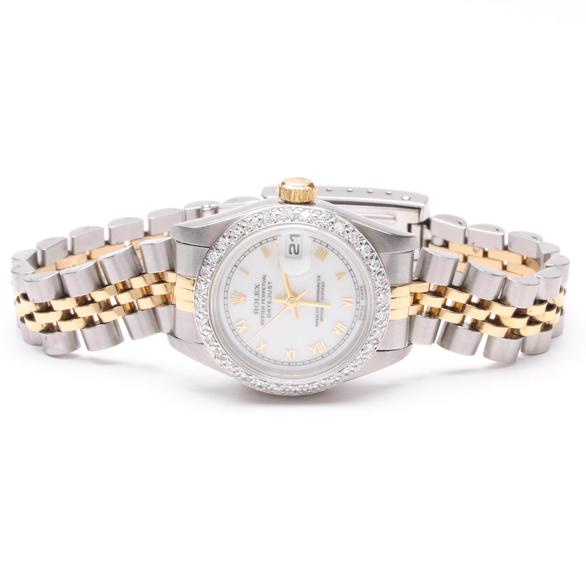 Rolex Stainless Steel and 18K Yellow Gold Diamond Watch